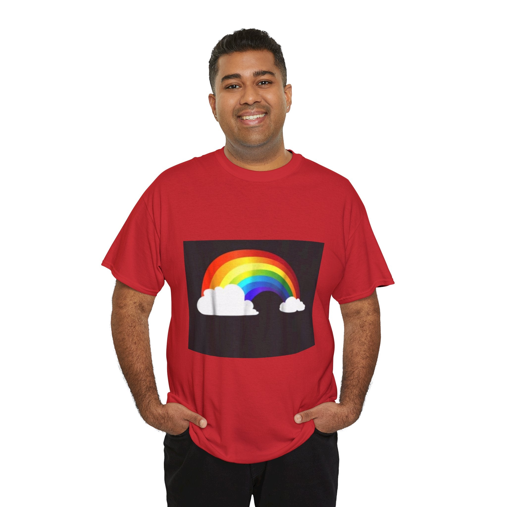 Rainbow Clouds T-Shirt — Bright Pride Graphic Tee