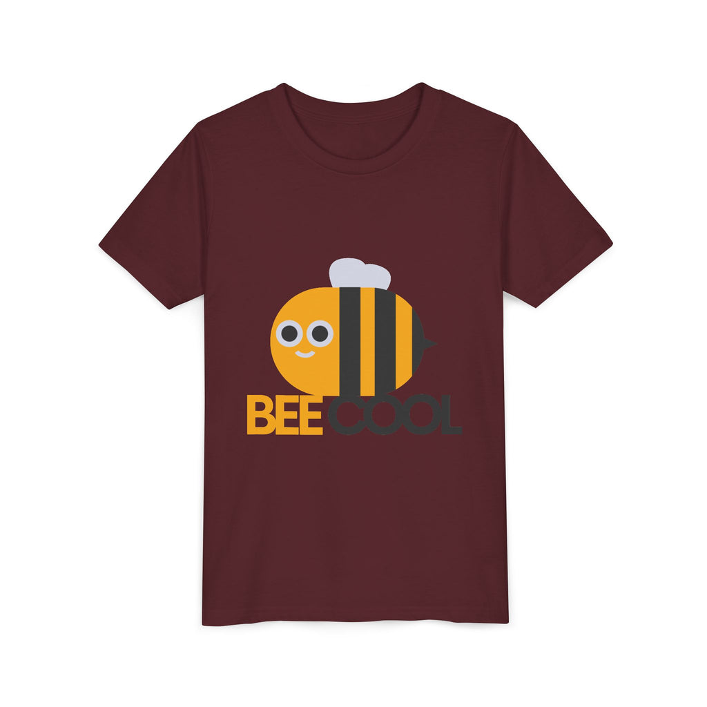 Bee Cool Kids Tee — Cute Bee Graphic Youth Short Sleeve Shirt