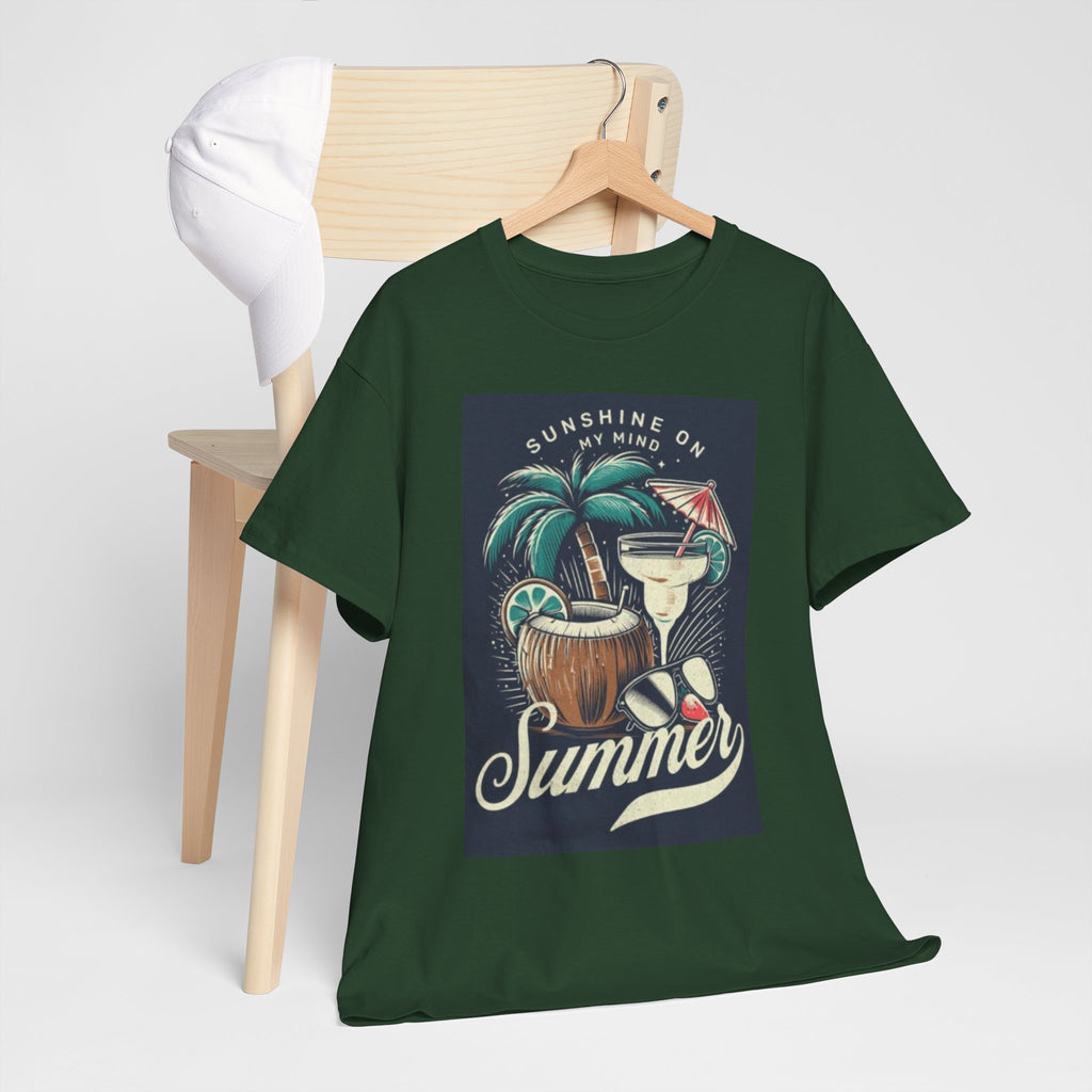 Summer Cocktail Tee — "Sunshine On My Mind" Tropical Beach T-Shirt