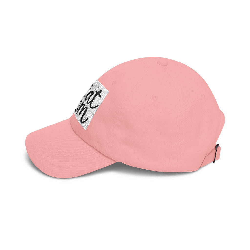 Cat Mom Dad Cap – White Embroidered Cat Mom Baseball Hat