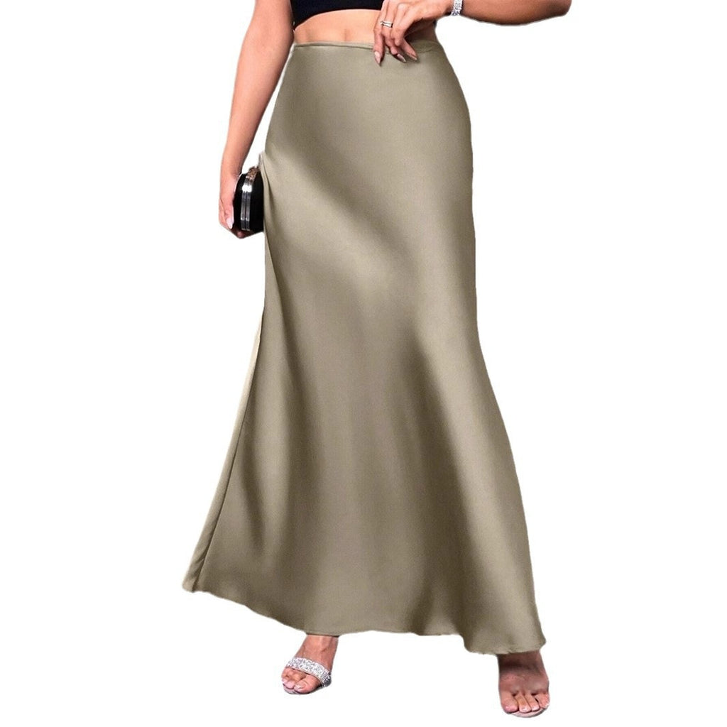 Satin Skirt For Spring And Summer