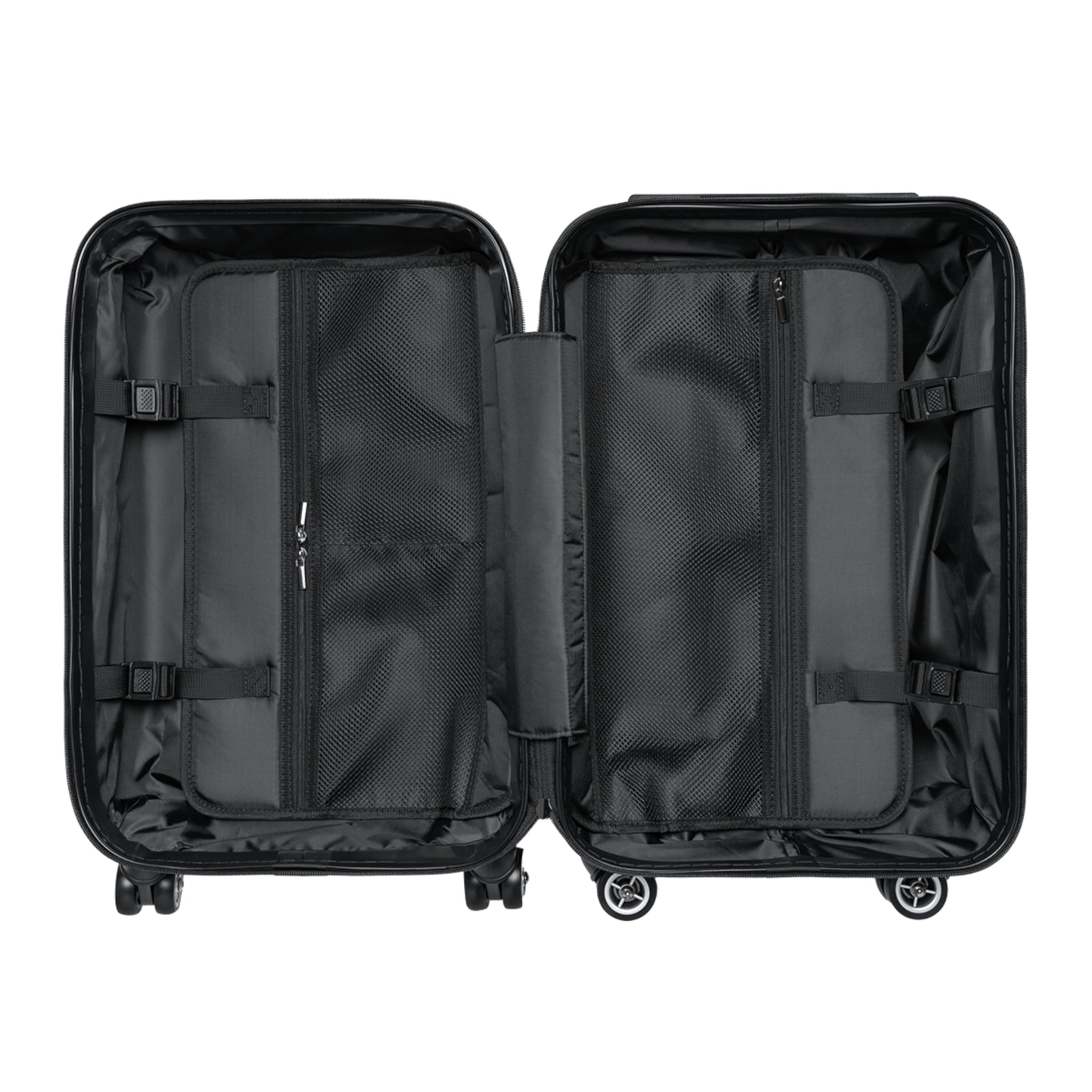 Silver Satin Travel Suitcase – Metallic Marble Carry-On Luggage