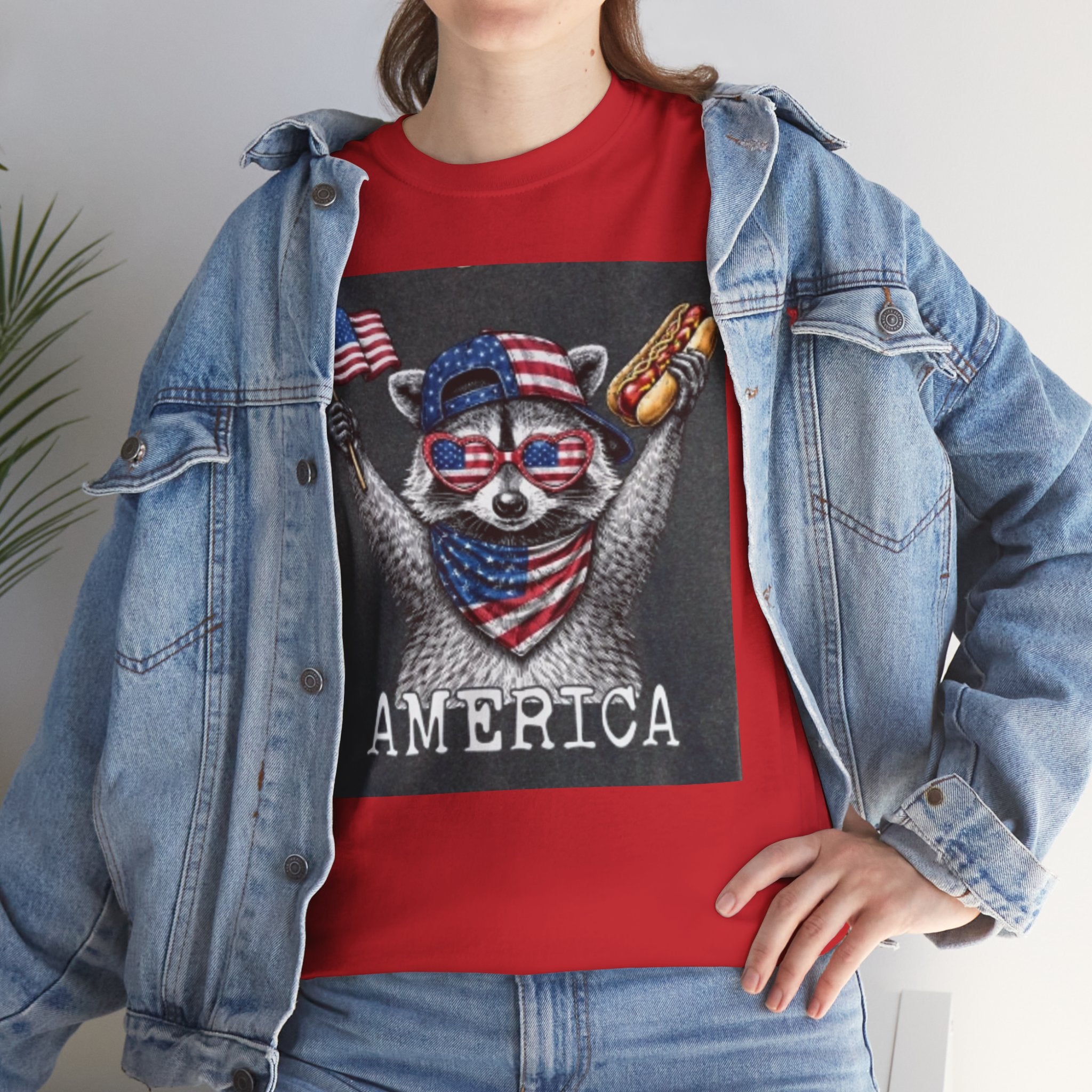 Patriotic Raccoon 'America' T-Shirt