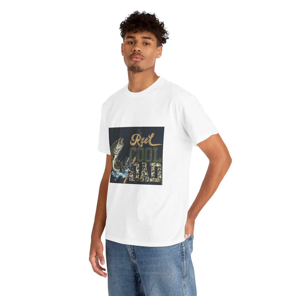 Fishing T-Shirt — "Reel Cool Dad" Graphic Tee