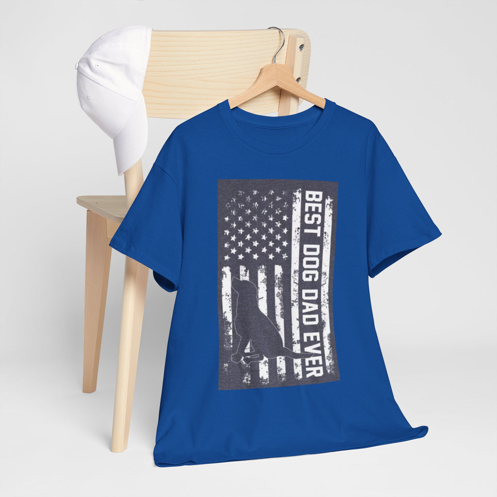 Best Dog Dad Ever T-Shirt – Patriotic American Flag Dog Dad Tee
