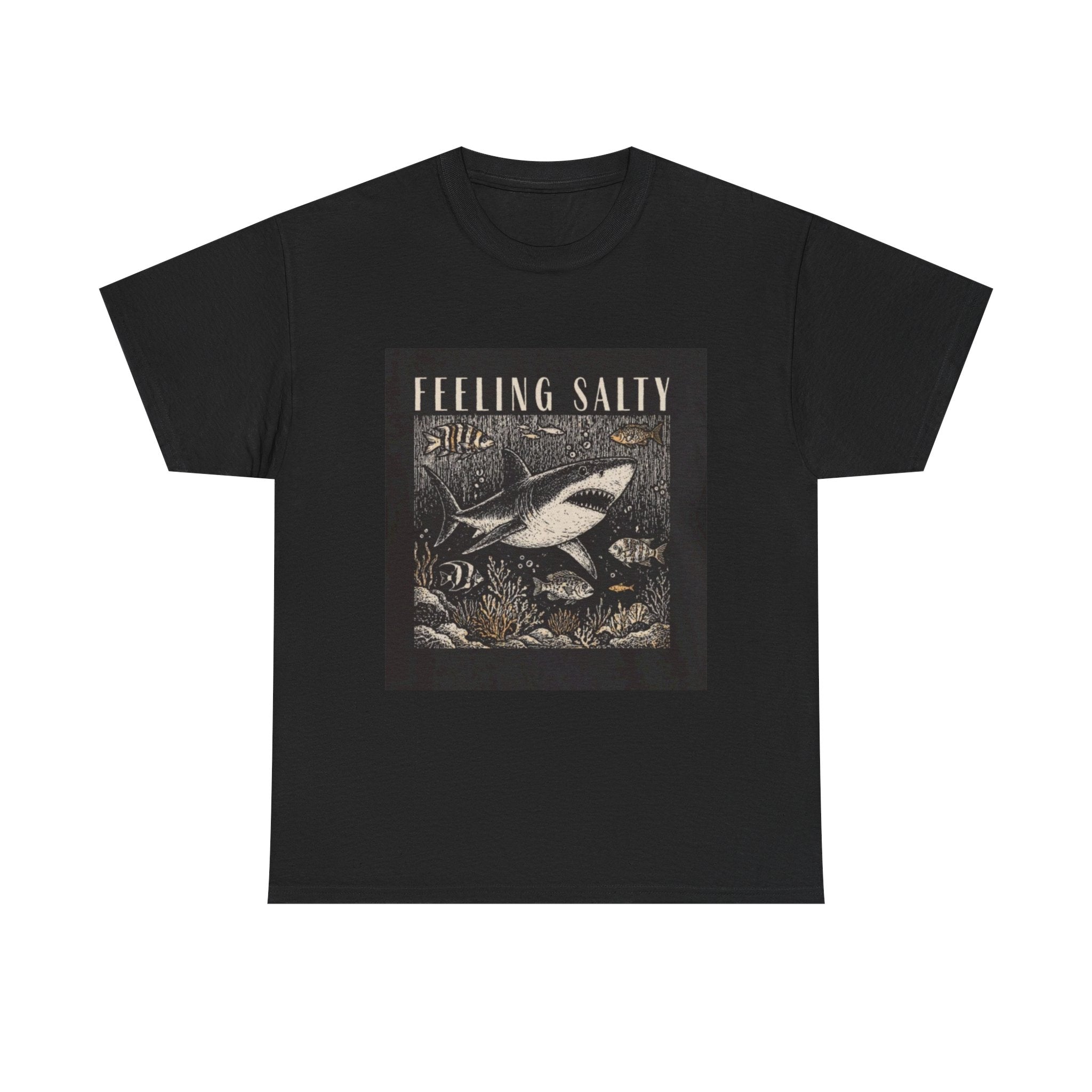 Feeling Salty Shark T-Shirt – Vintage Ocean Graphic Tee