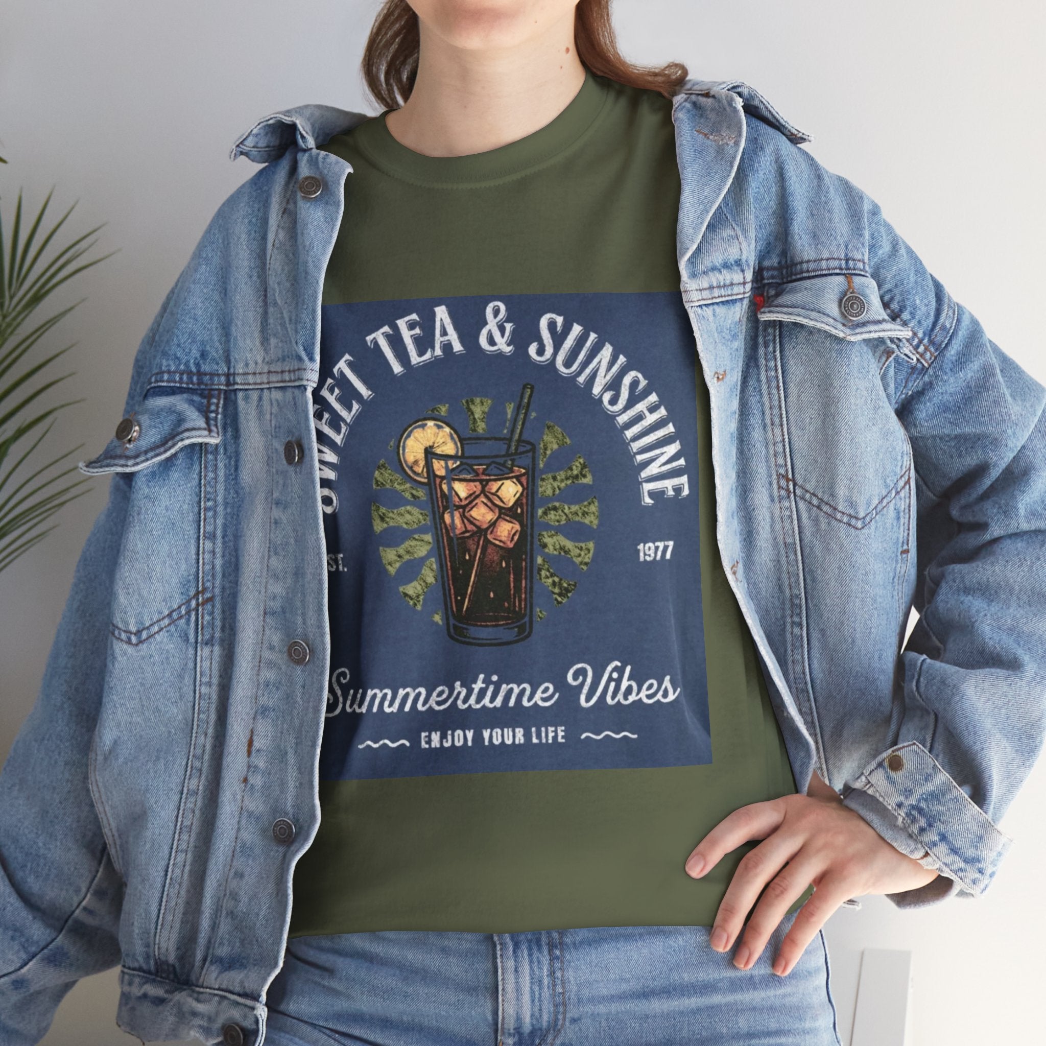 Sweet Tea & Sunshine Tee — Summertime Vibes Iced Tea Graphic T-Shirt