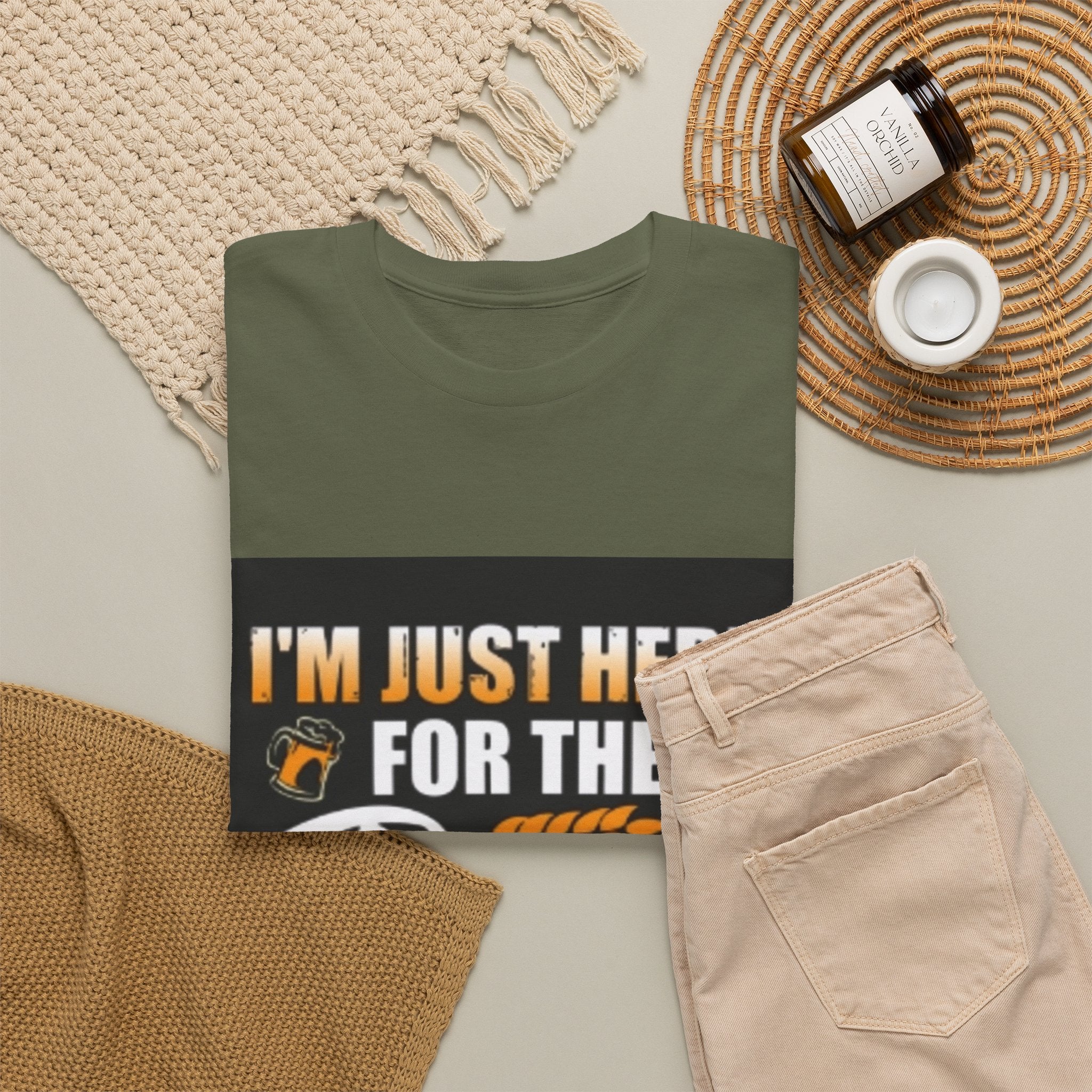 I'm Just Here for the Beer T-Shirt — Funny Beer Drinking Tee for Parties & Oktoberfest