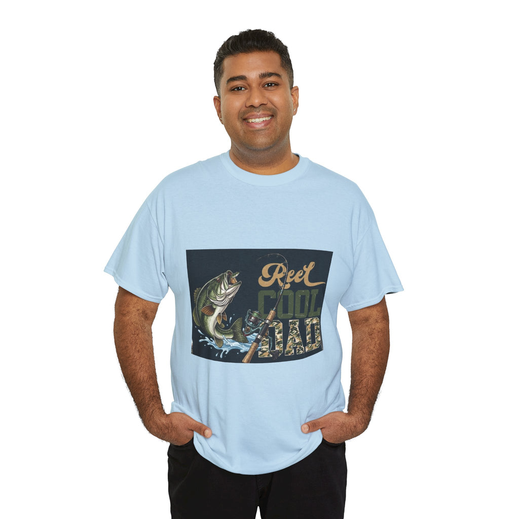 Fishing T-Shirt — "Reel Cool Dad" Graphic Tee