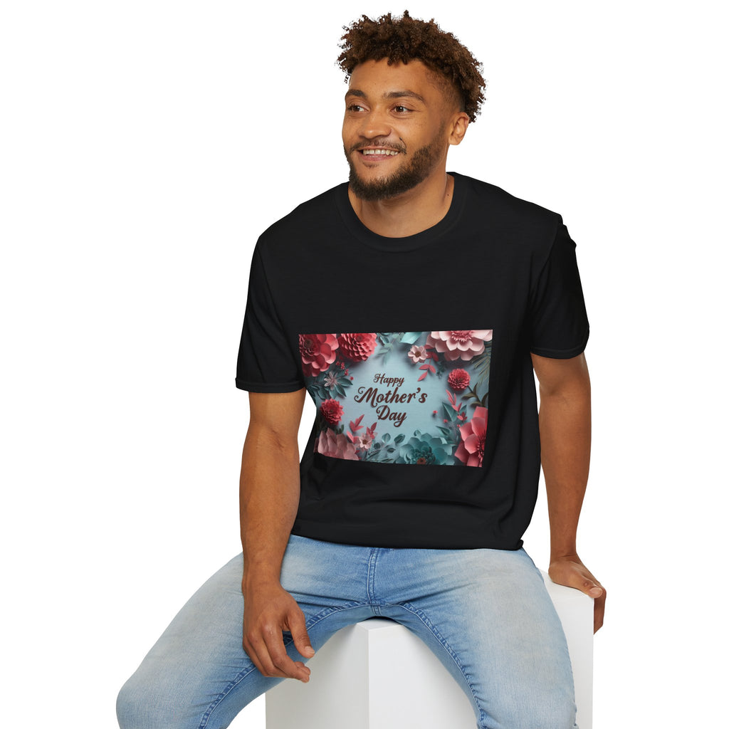 Mother's Day Floral T-Shirt — "Happy Mother's Day" Garden Bouquet Tee