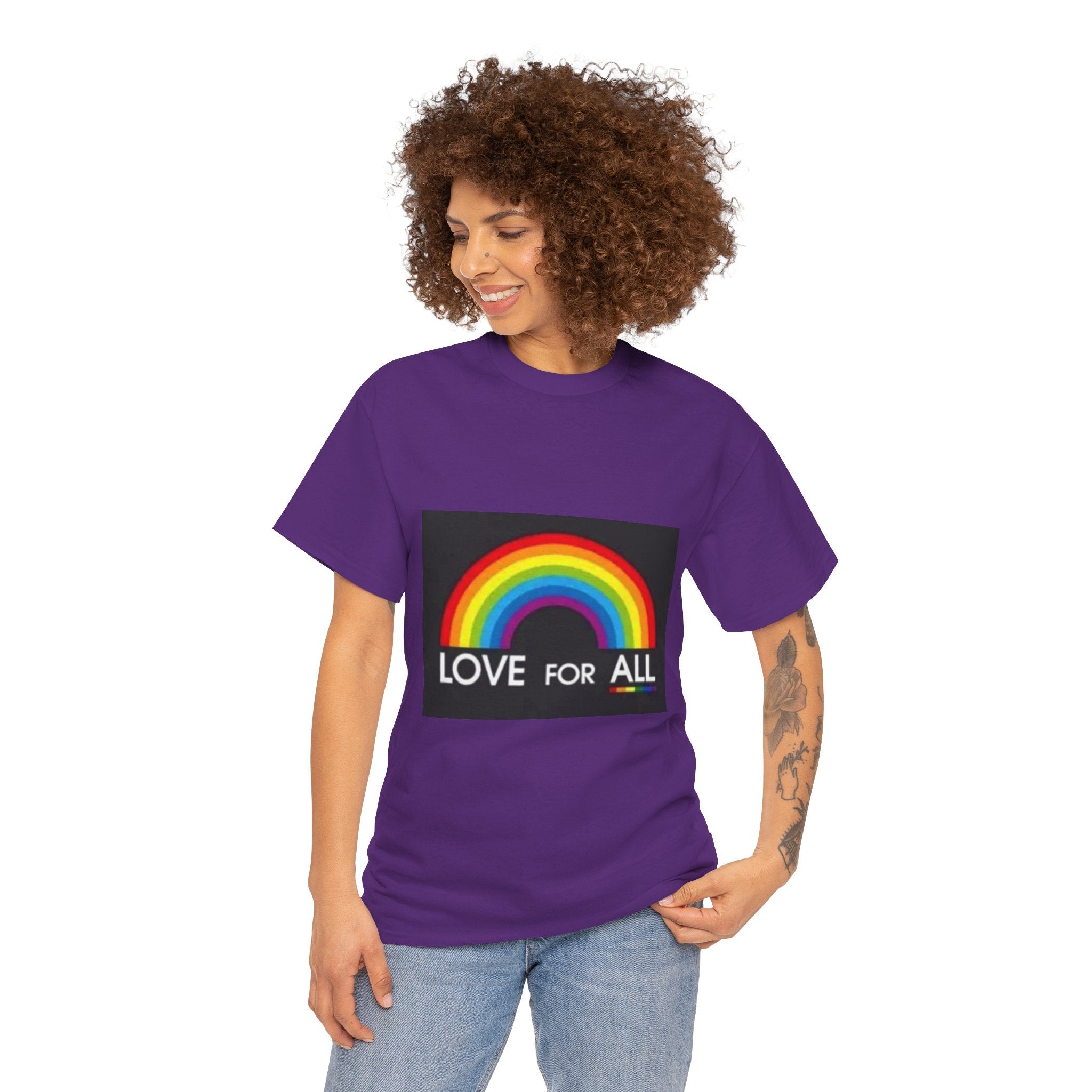 T-Shirt — 'Love For All' Rainbow Pride Tee