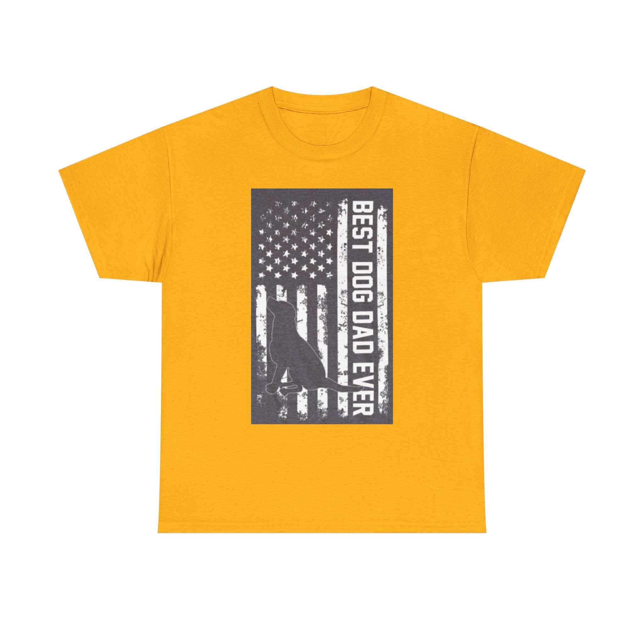 Best Dog Dad Ever T-Shirt – Patriotic American Flag Dog Dad Tee
