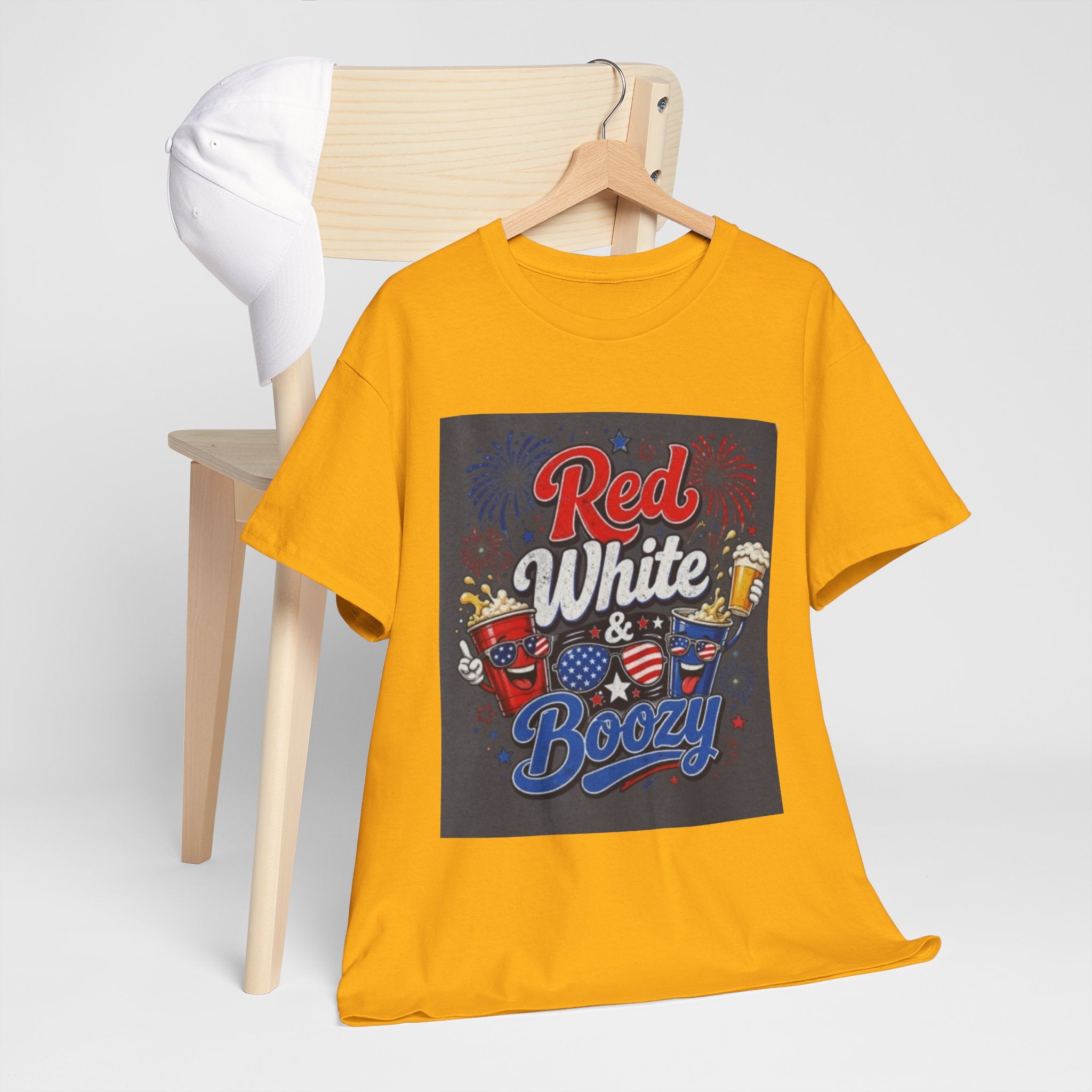 Red White & Boozy T-Shirt – Patriotic 4th of July Party Tee