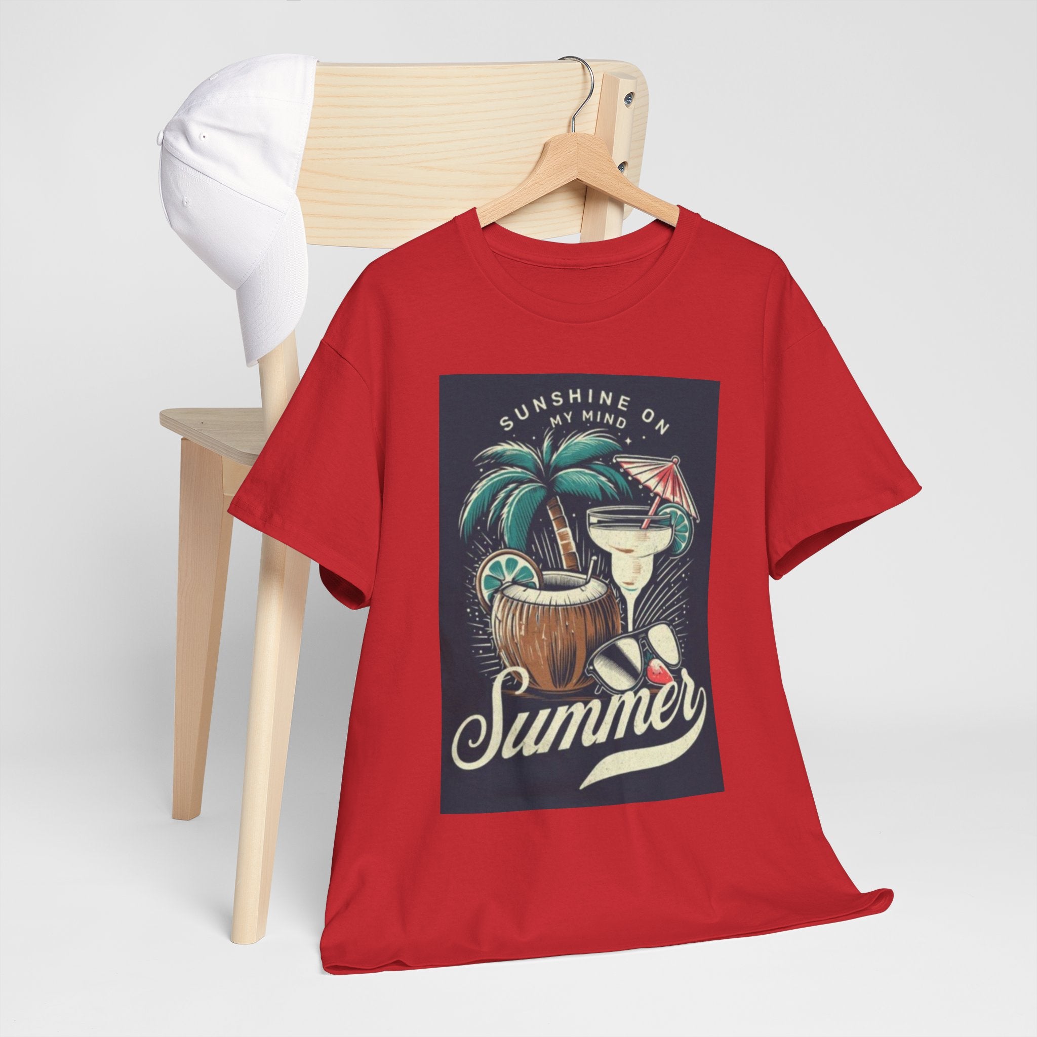 Summer Cocktail Tee — "Sunshine On My Mind" Tropical Beach T-Shirt