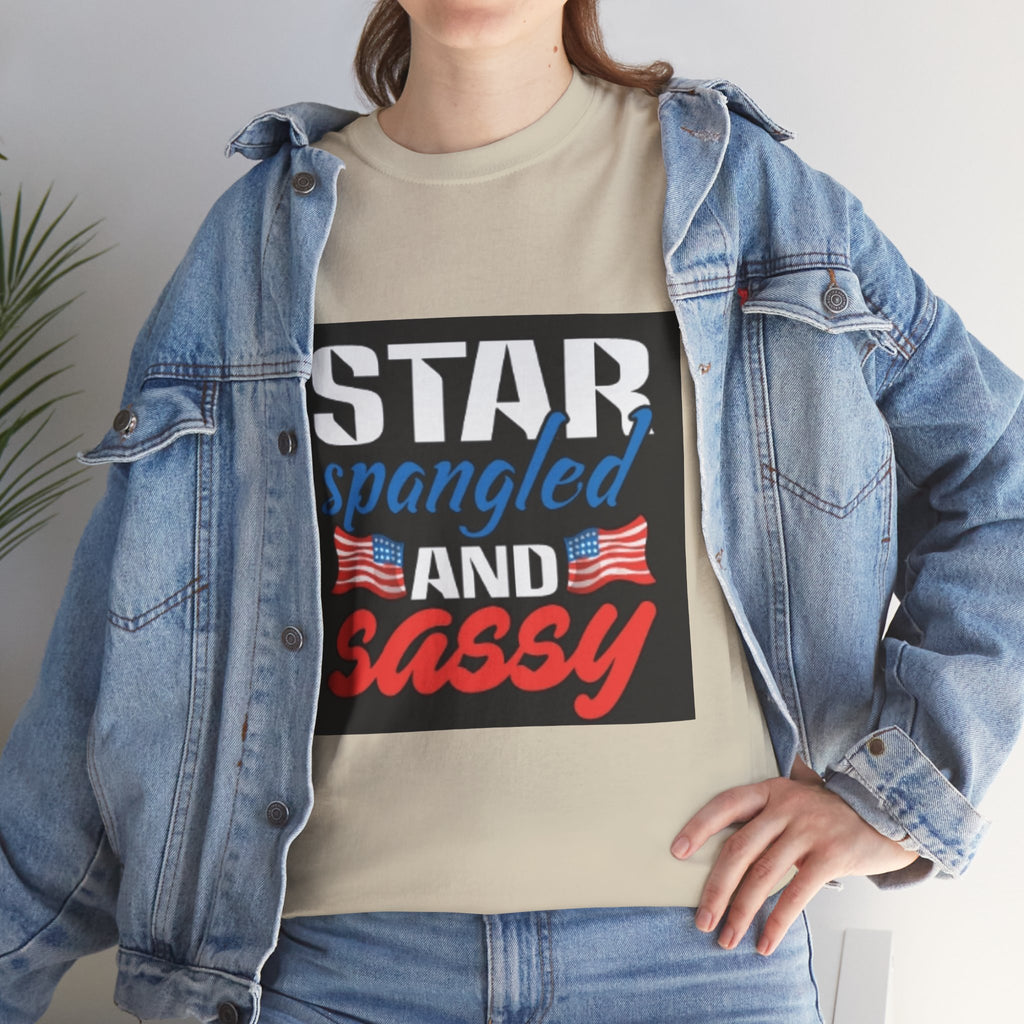 Star Spangled and Sassy Tee — Patriotic 4th of July Shirt with Flags