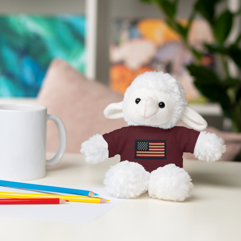 American Flag Teddy Bear with Tee — Patriotic Plush Gift
