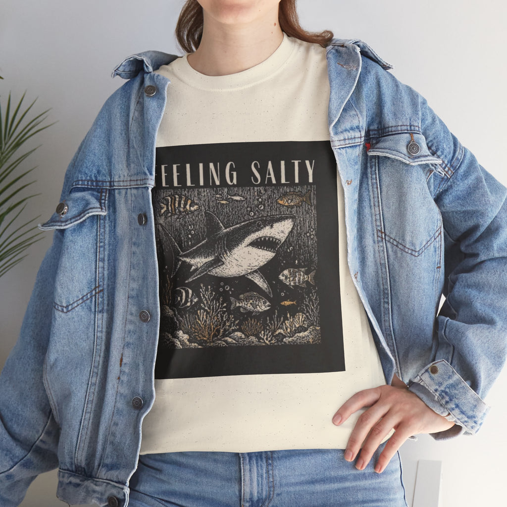 Feeling Salty Shark T-Shirt – Vintage Ocean Graphic Tee