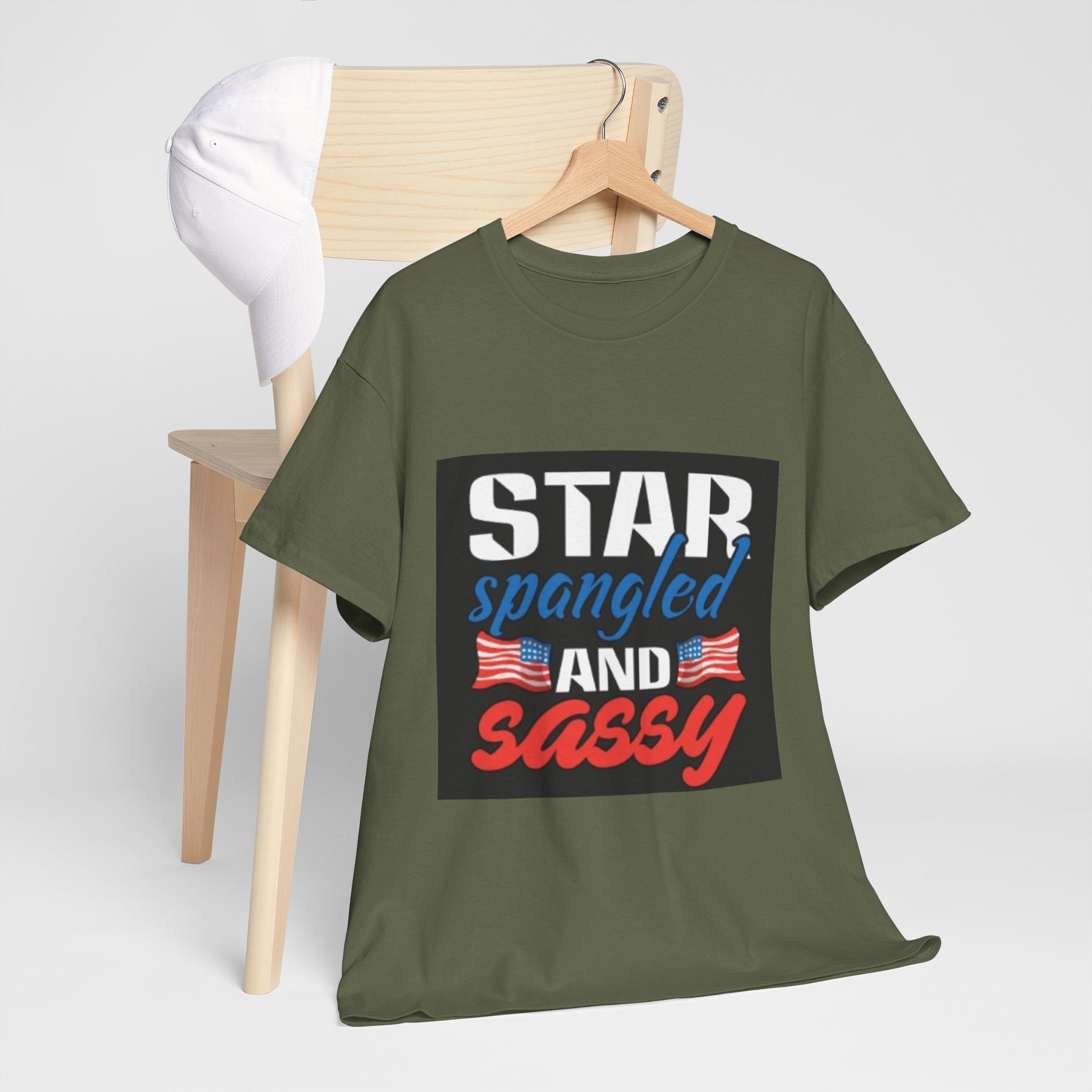 Star Spangled and Sassy Tee — Patriotic 4th of July Shirt with Flags