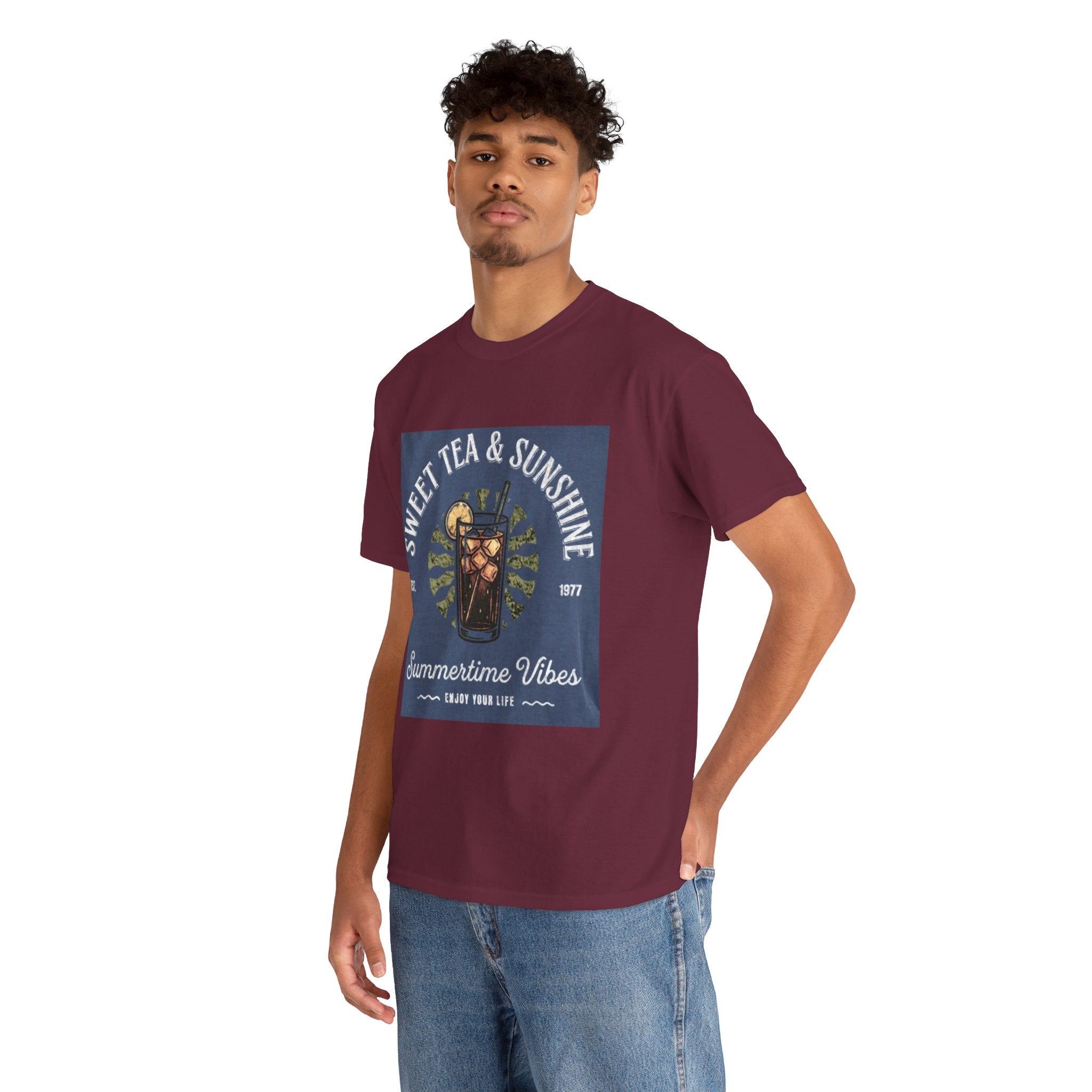 Sweet Tea & Sunshine Tee — Summertime Vibes Iced Tea Graphic T-Shirt