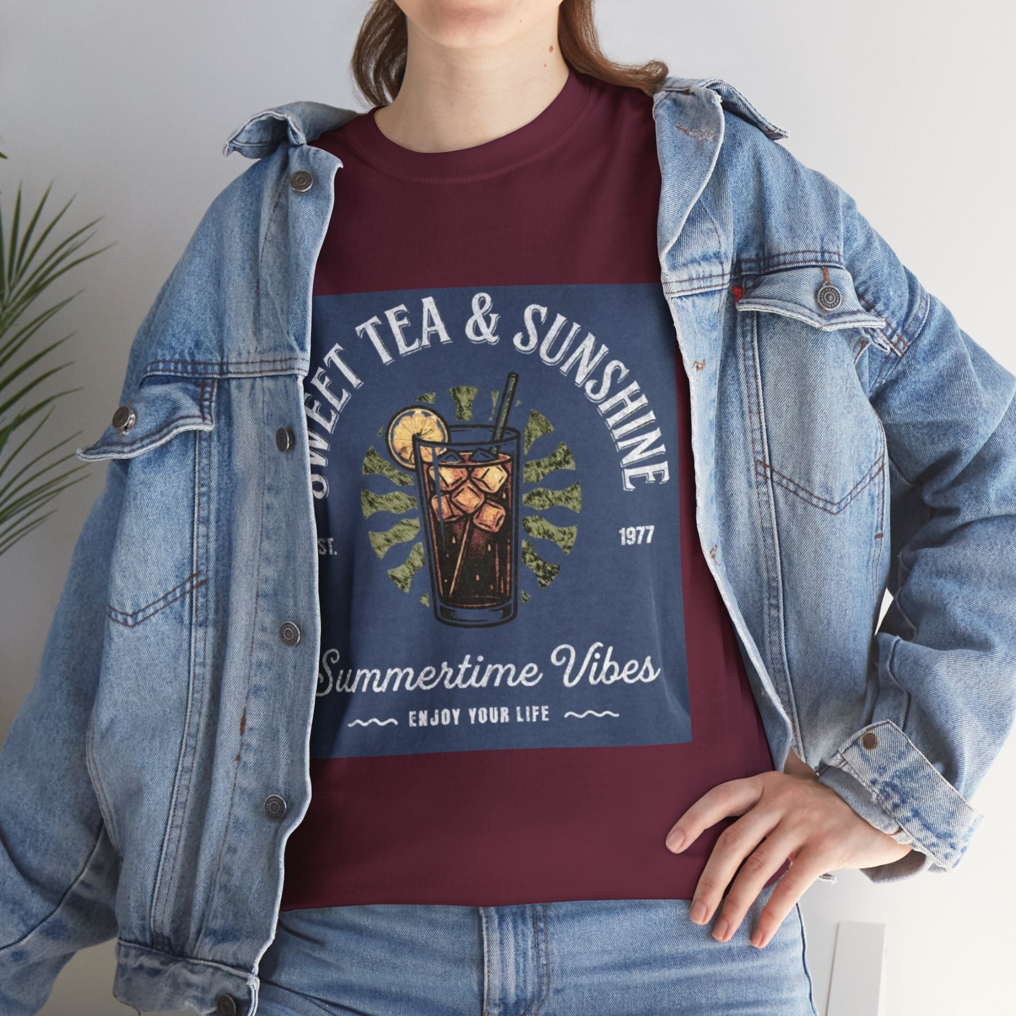 Sweet Tea & Sunshine Tee — Summertime Vibes Iced Tea Graphic T-Shirt
