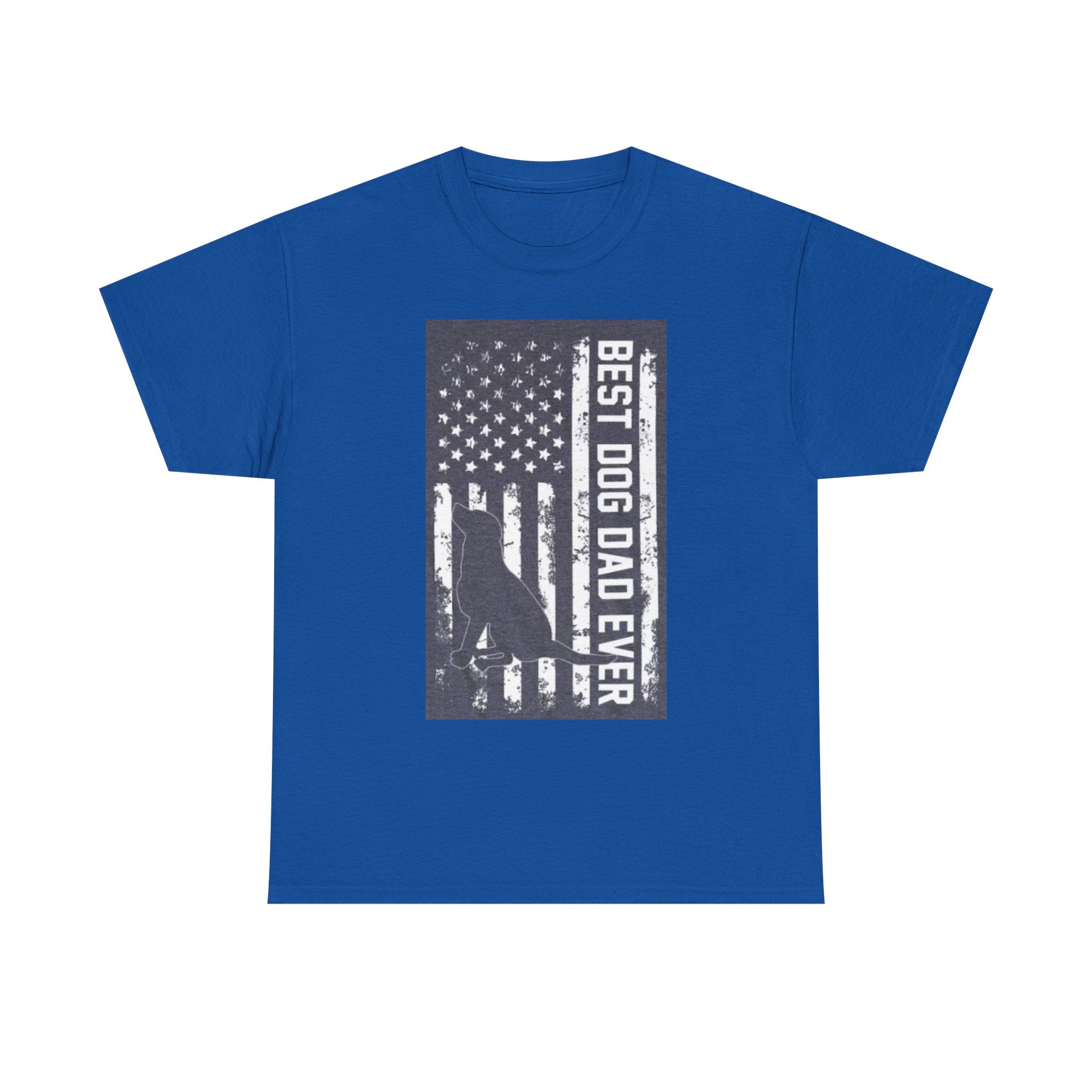 Best Dog Dad Ever T-Shirt – Patriotic American Flag Dog Dad Tee