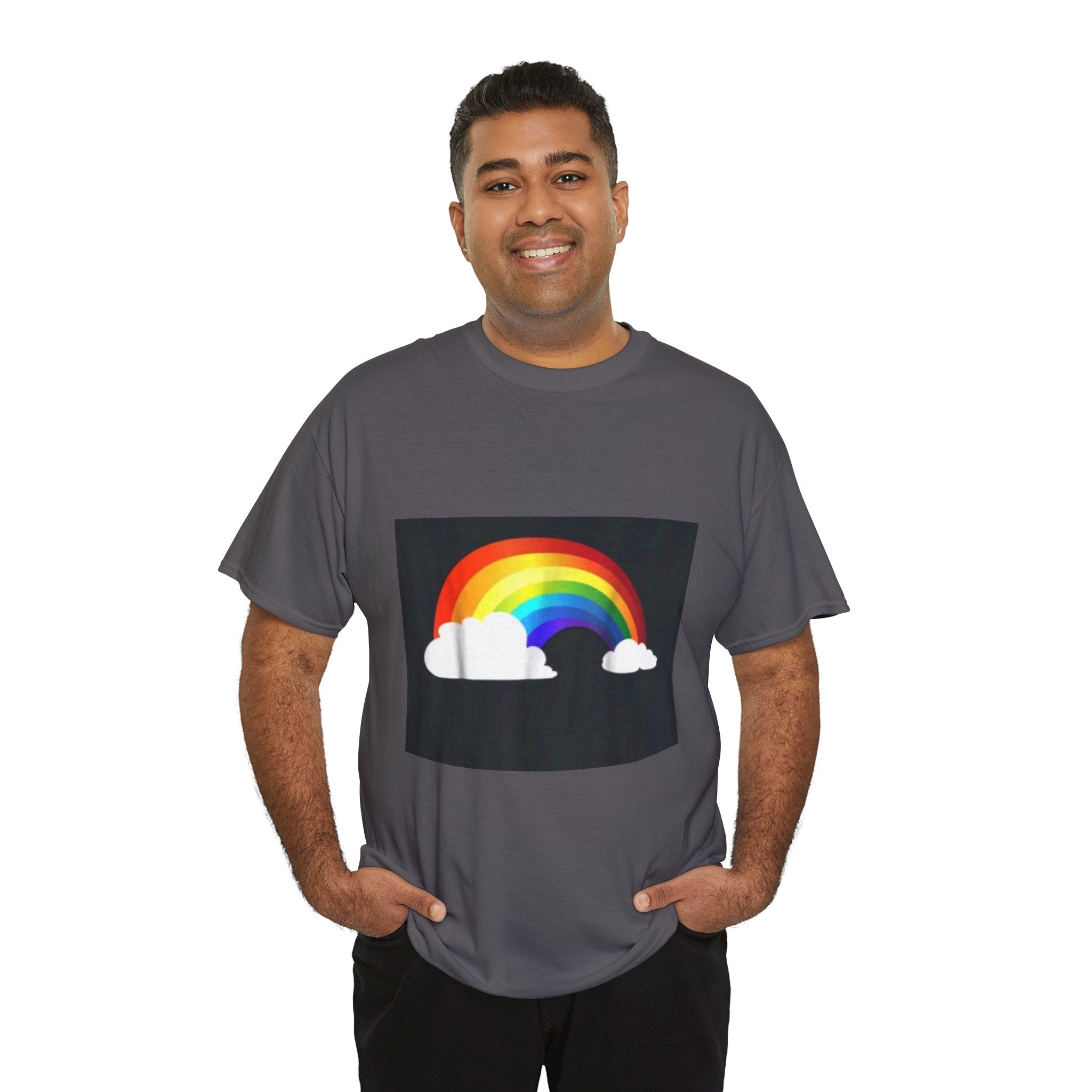 Rainbow Clouds T-Shirt — Bright Pride Graphic Tee