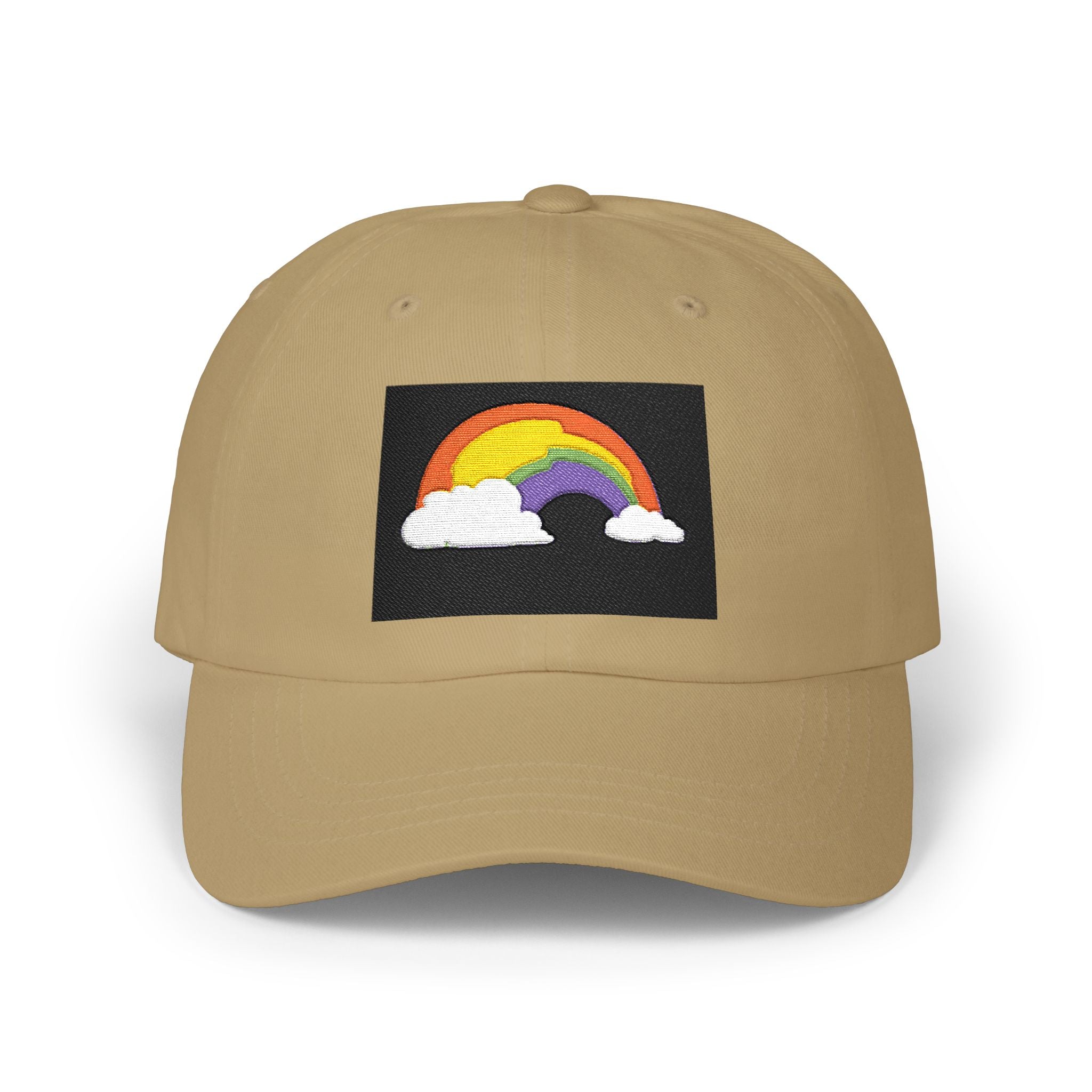 Dad Cap — Embroidered Rainbow Patch Baseball Hat