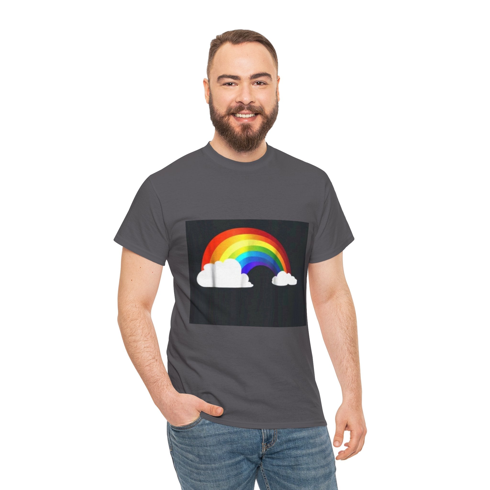 Rainbow Clouds T-Shirt — Bright Pride Graphic Tee