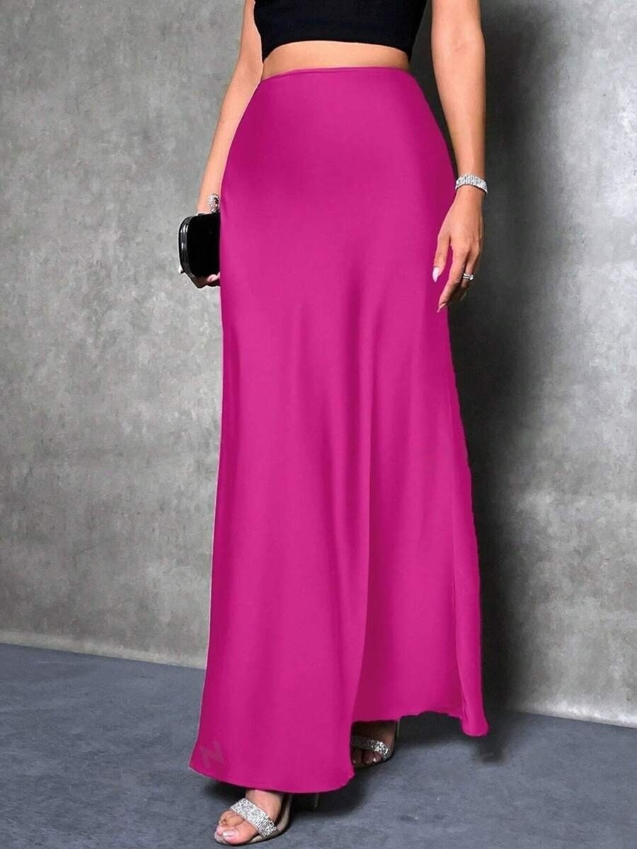 Satin Skirt For Spring And Summer