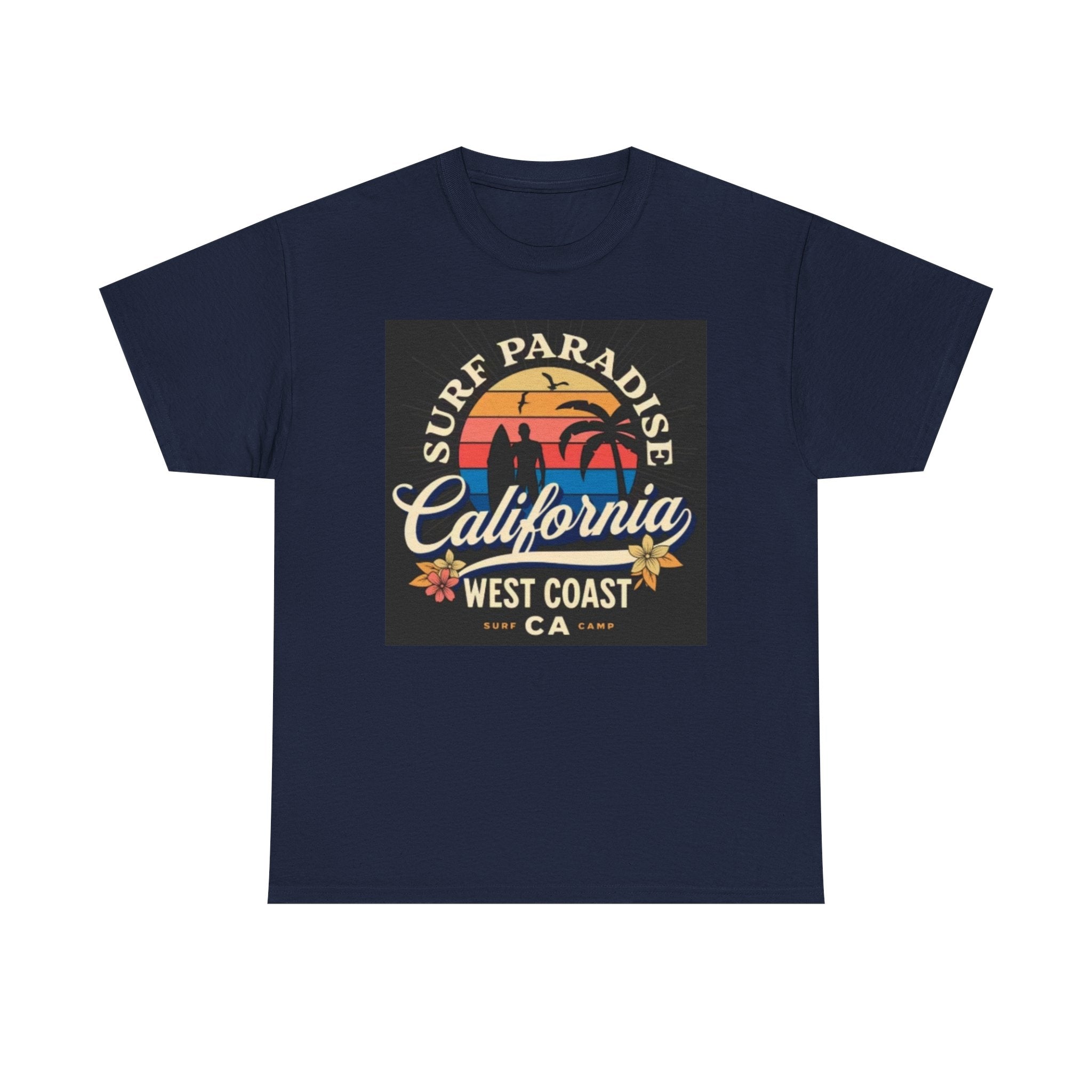 California Surf Paradise Tee — West Coast CA Vintage Sunset Graphic T-Shirt
