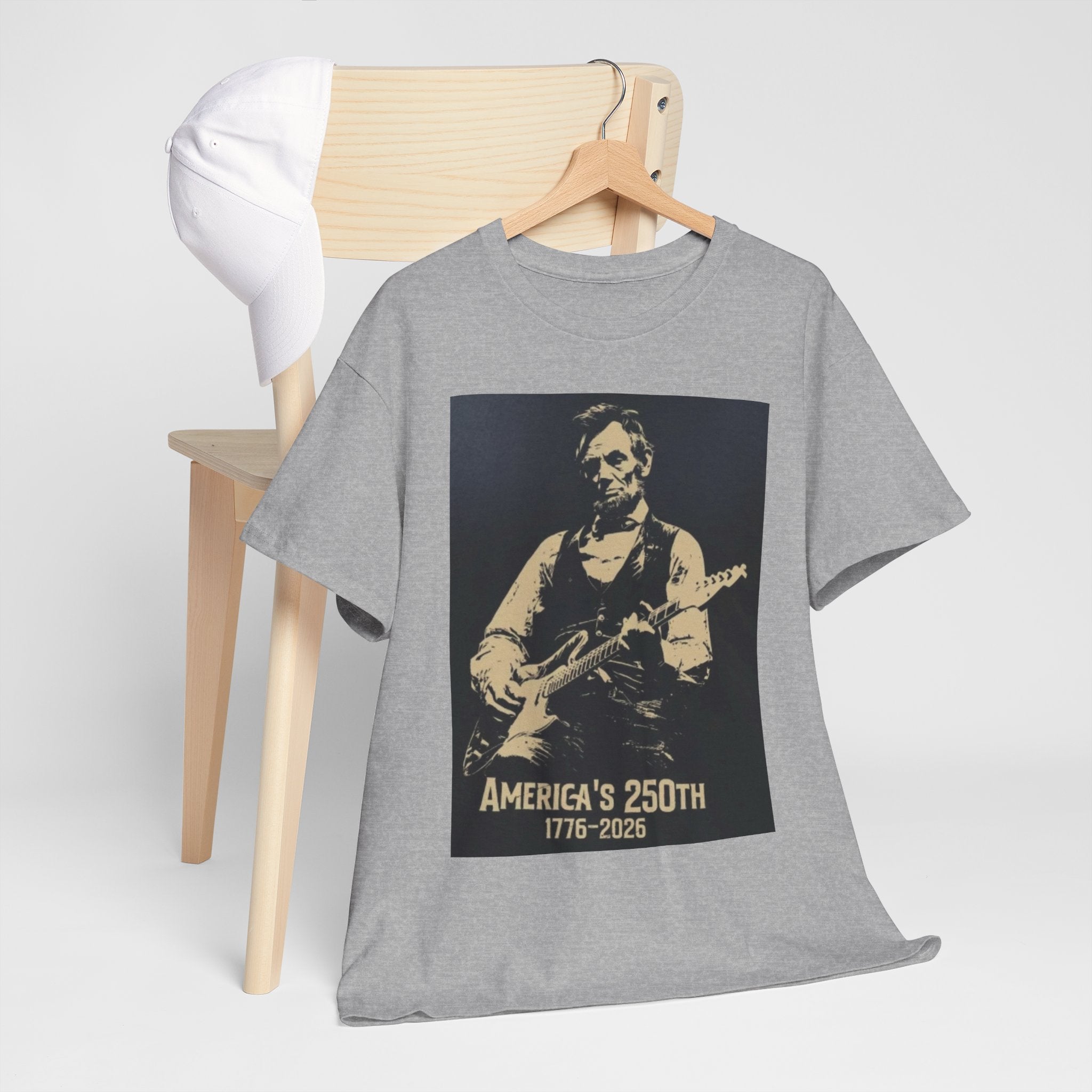 America's 250th Guitar Tee — 1776–2026 Patriotic Rock T‑Shirt