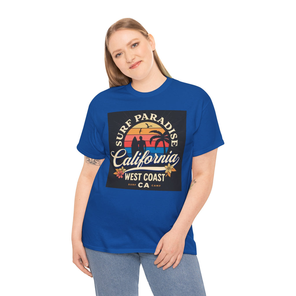 California Surf Paradise Tee — West Coast CA Vintage Sunset Graphic T-Shirt