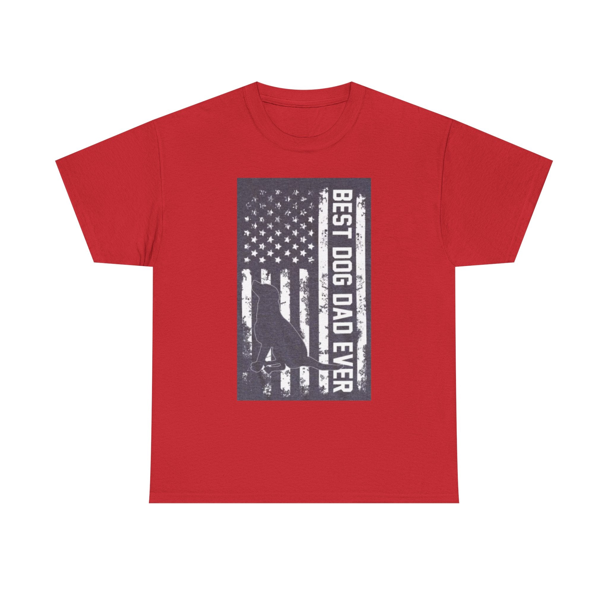 Best Dog Dad Ever T-Shirt – Patriotic American Flag Dog Dad Tee
