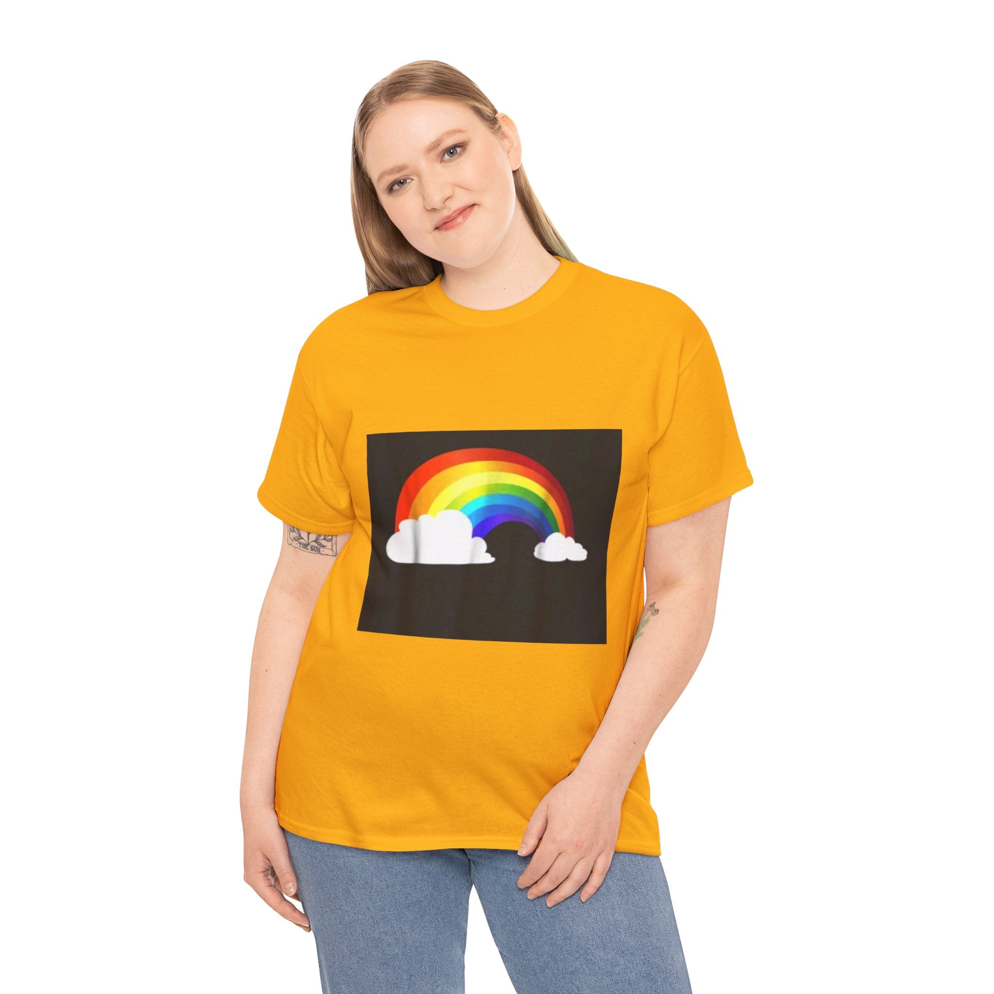 Rainbow Clouds T-Shirt — Bright Pride Graphic Tee