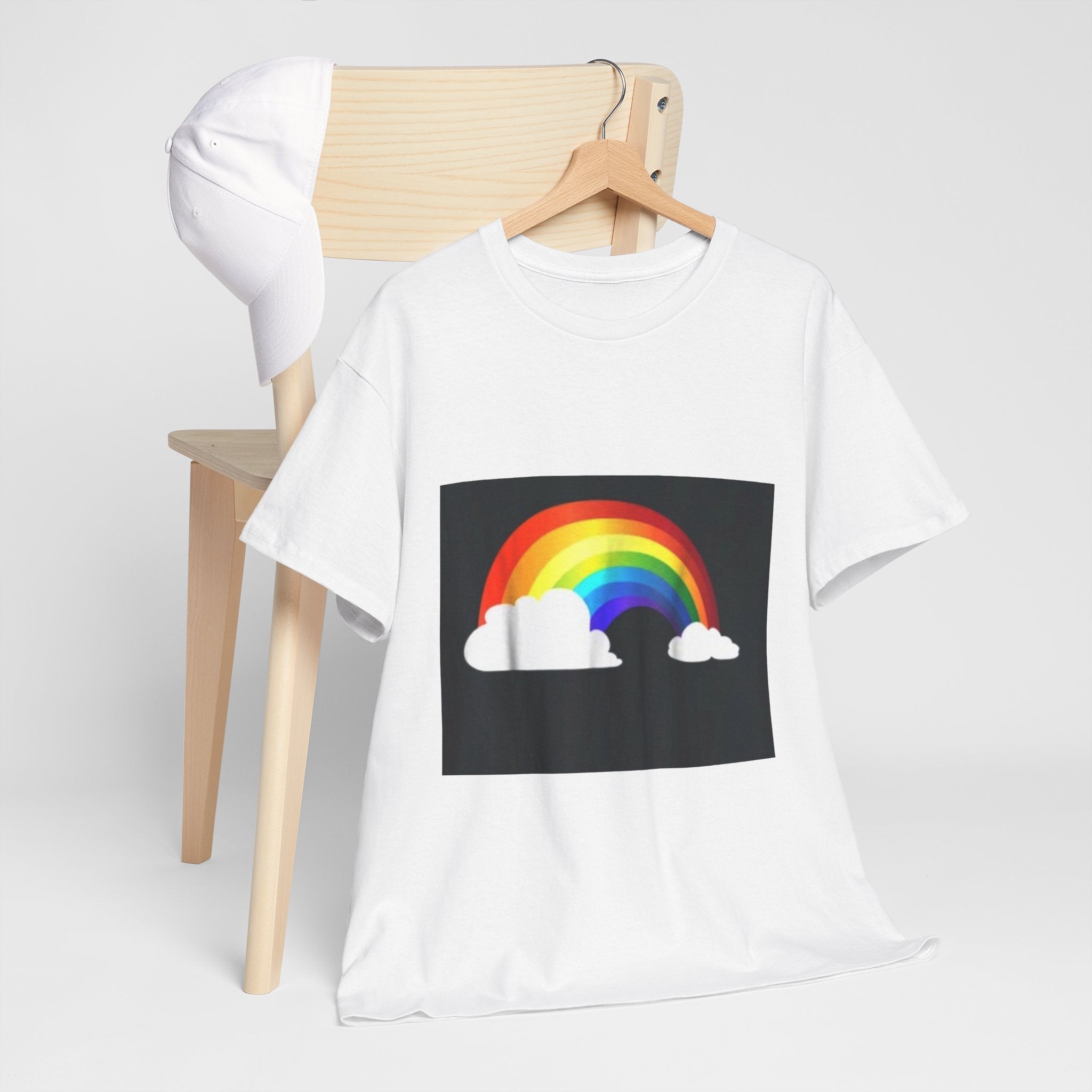 Rainbow Clouds T-Shirt — Bright Pride Graphic Tee