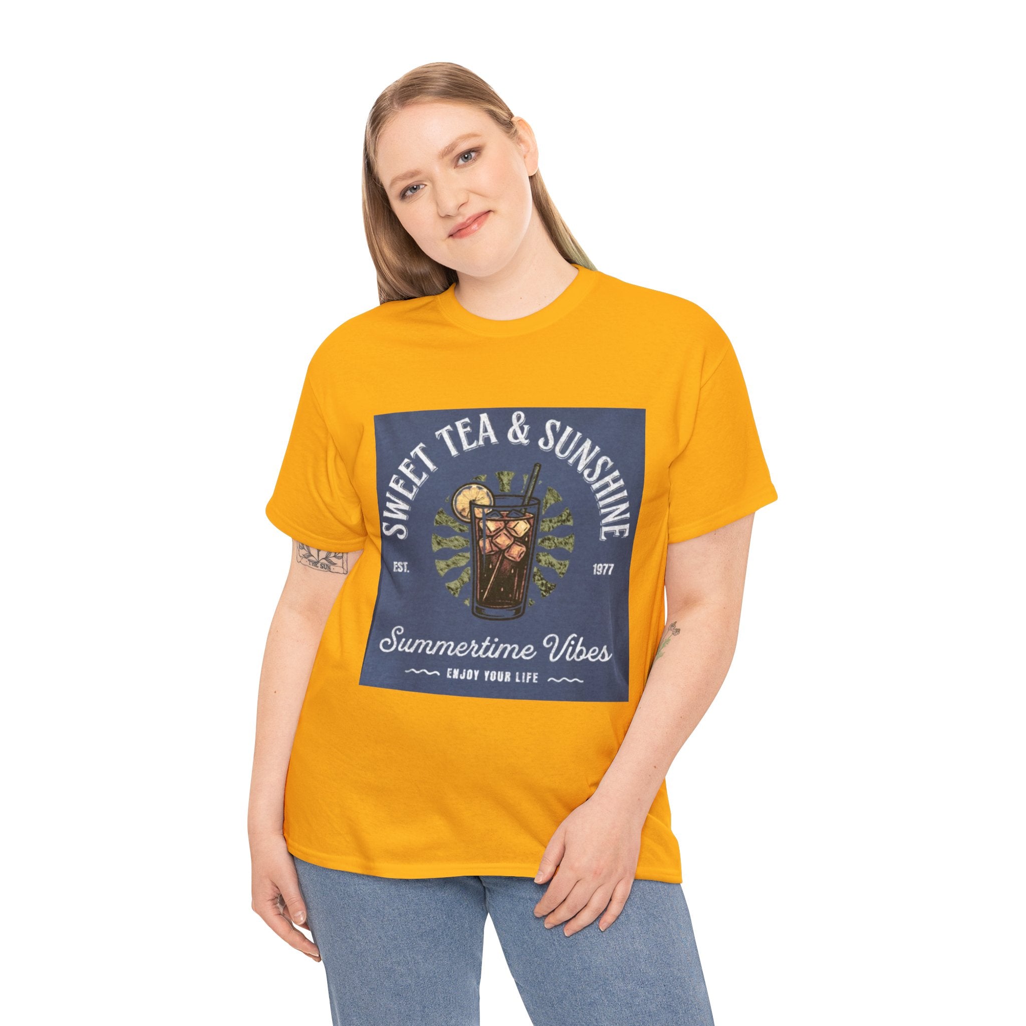 Sweet Tea & Sunshine Tee — Summertime Vibes Iced Tea Graphic T-Shirt