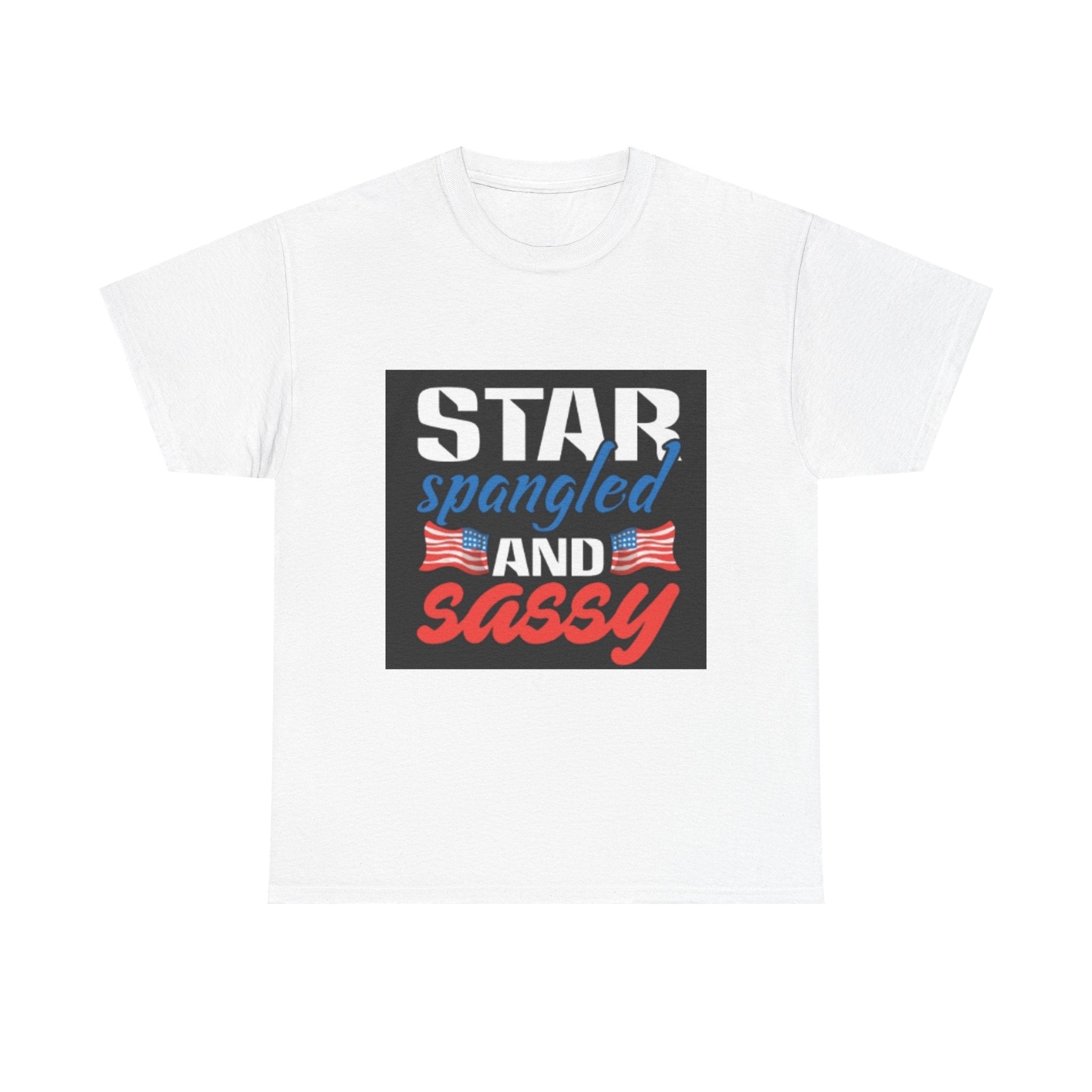 Star Spangled and Sassy Tee — Patriotic 4th of July Shirt with Flags