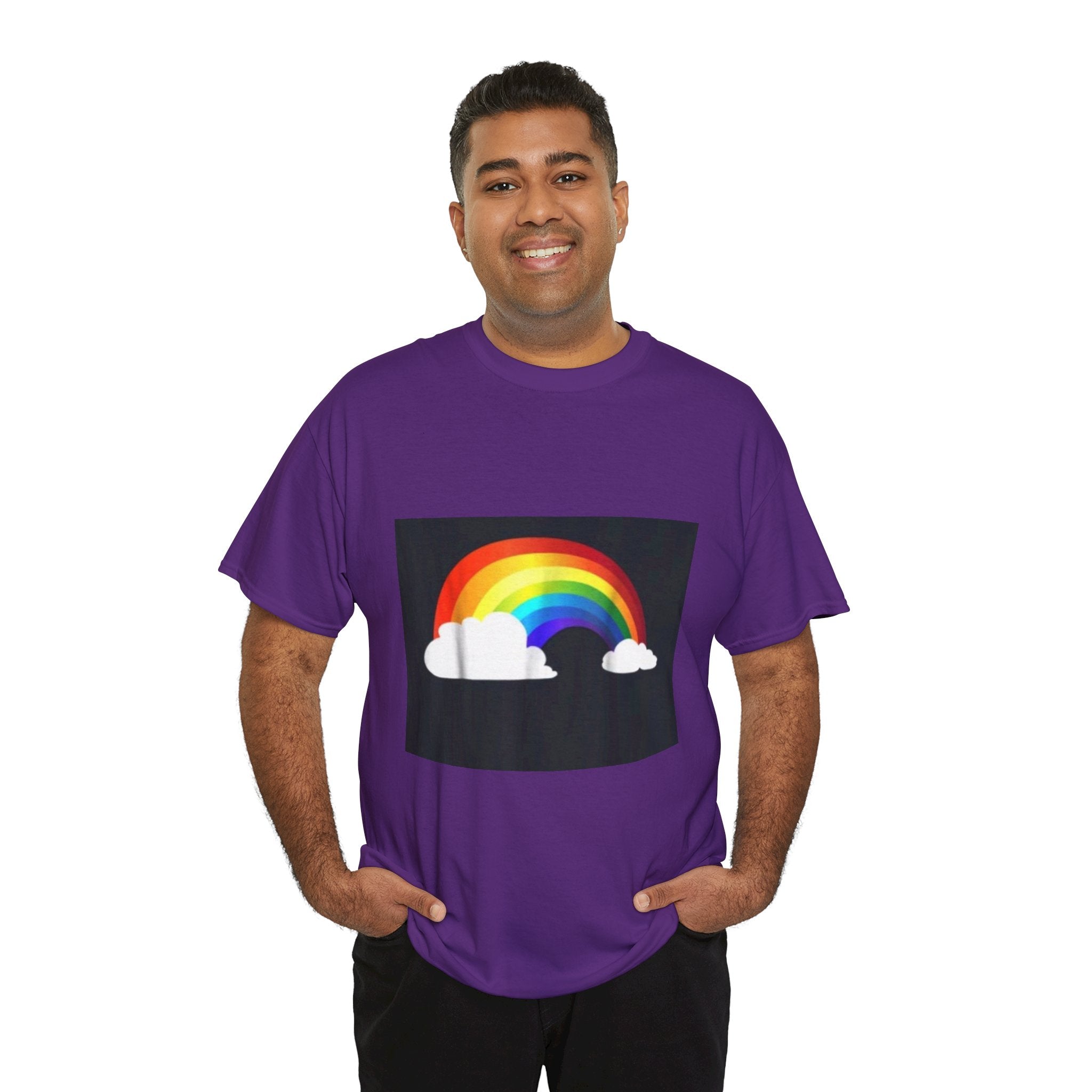 Rainbow Clouds T-Shirt — Bright Pride Graphic Tee
