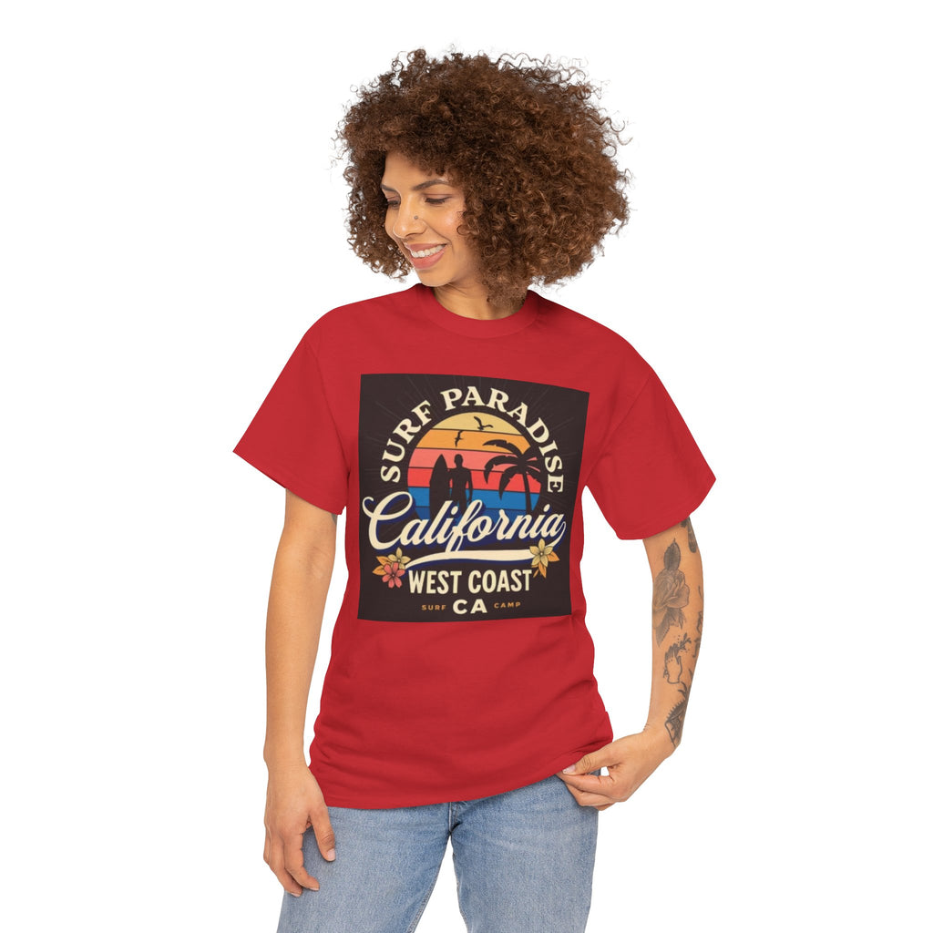 California Surf Paradise Tee — West Coast CA Vintage Sunset Graphic T-Shirt