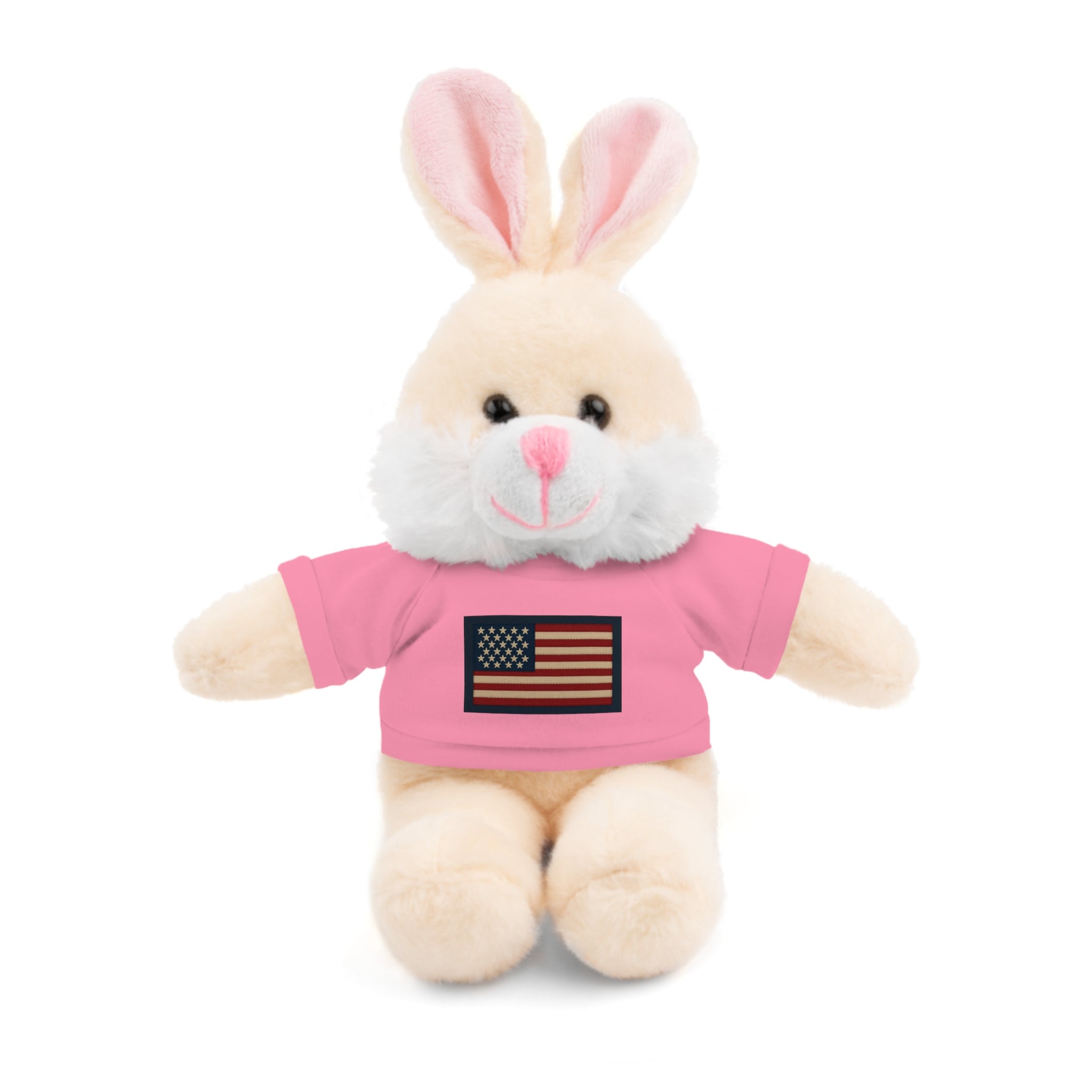 American Flag Teddy Bear with Tee — Patriotic Plush Gift