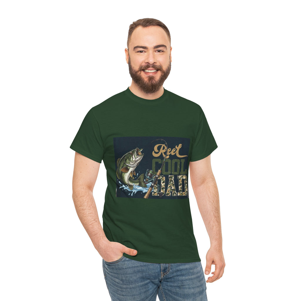 Fishing T-Shirt — "Reel Cool Dad" Graphic Tee
