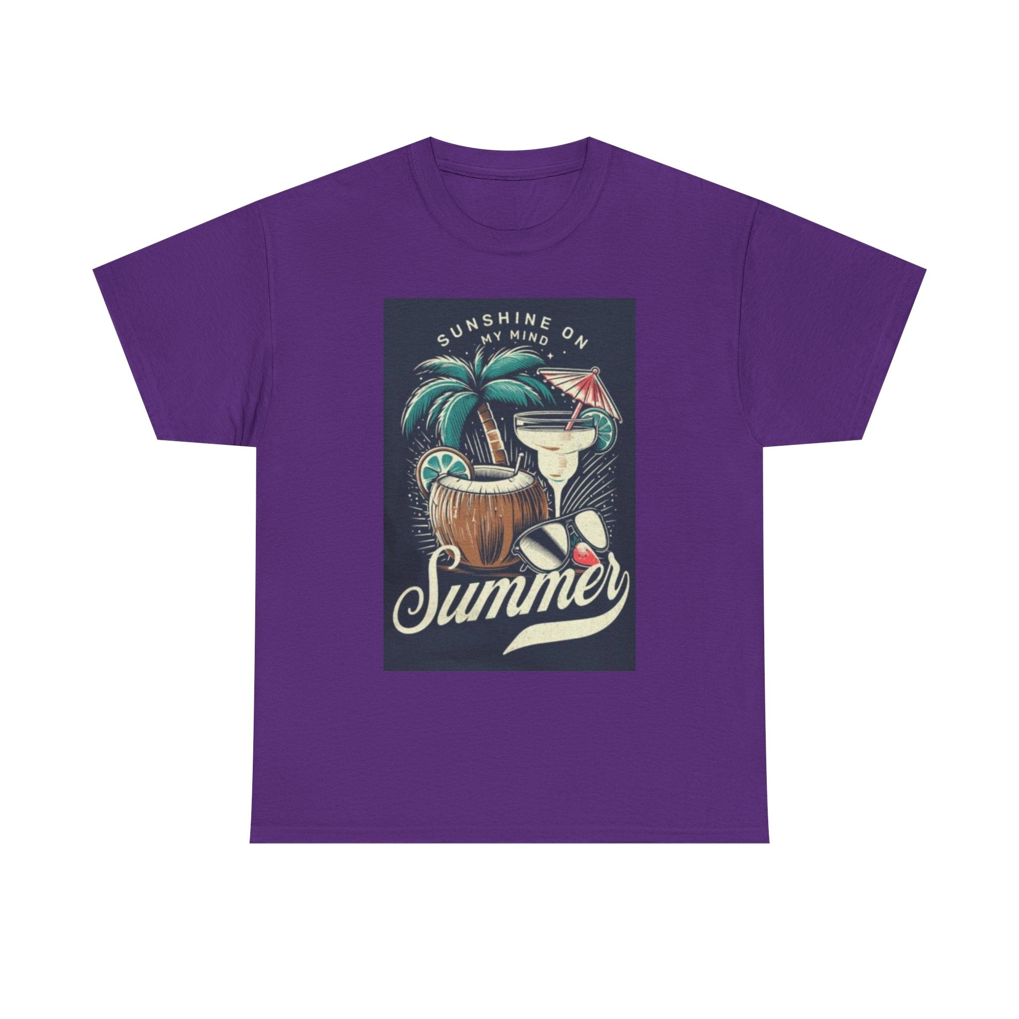 Summer Cocktail Tee — "Sunshine On My Mind" Tropical Beach T-Shirt