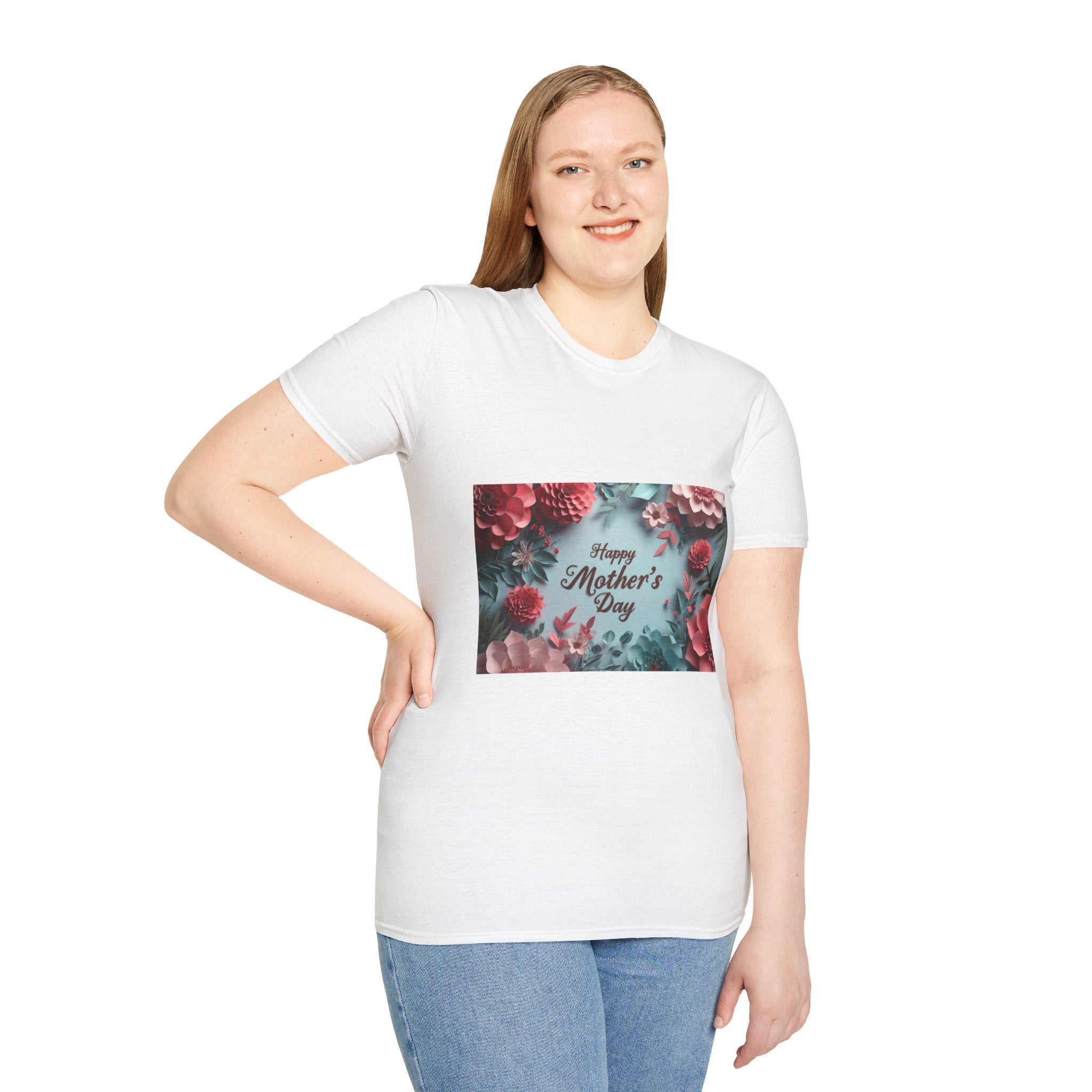 Mother's Day Floral T-Shirt — "Happy Mother's Day" Garden Bouquet Tee