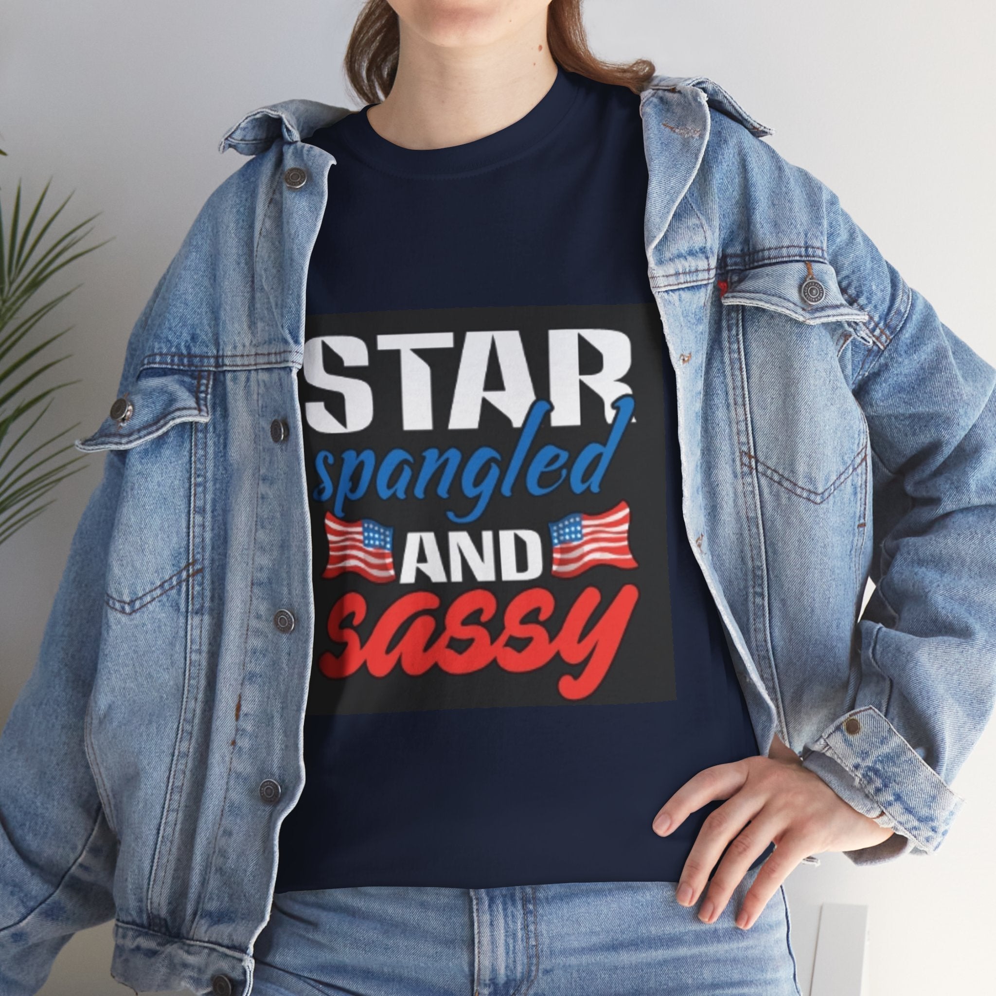 Star Spangled and Sassy Tee — Patriotic 4th of July Shirt with Flags