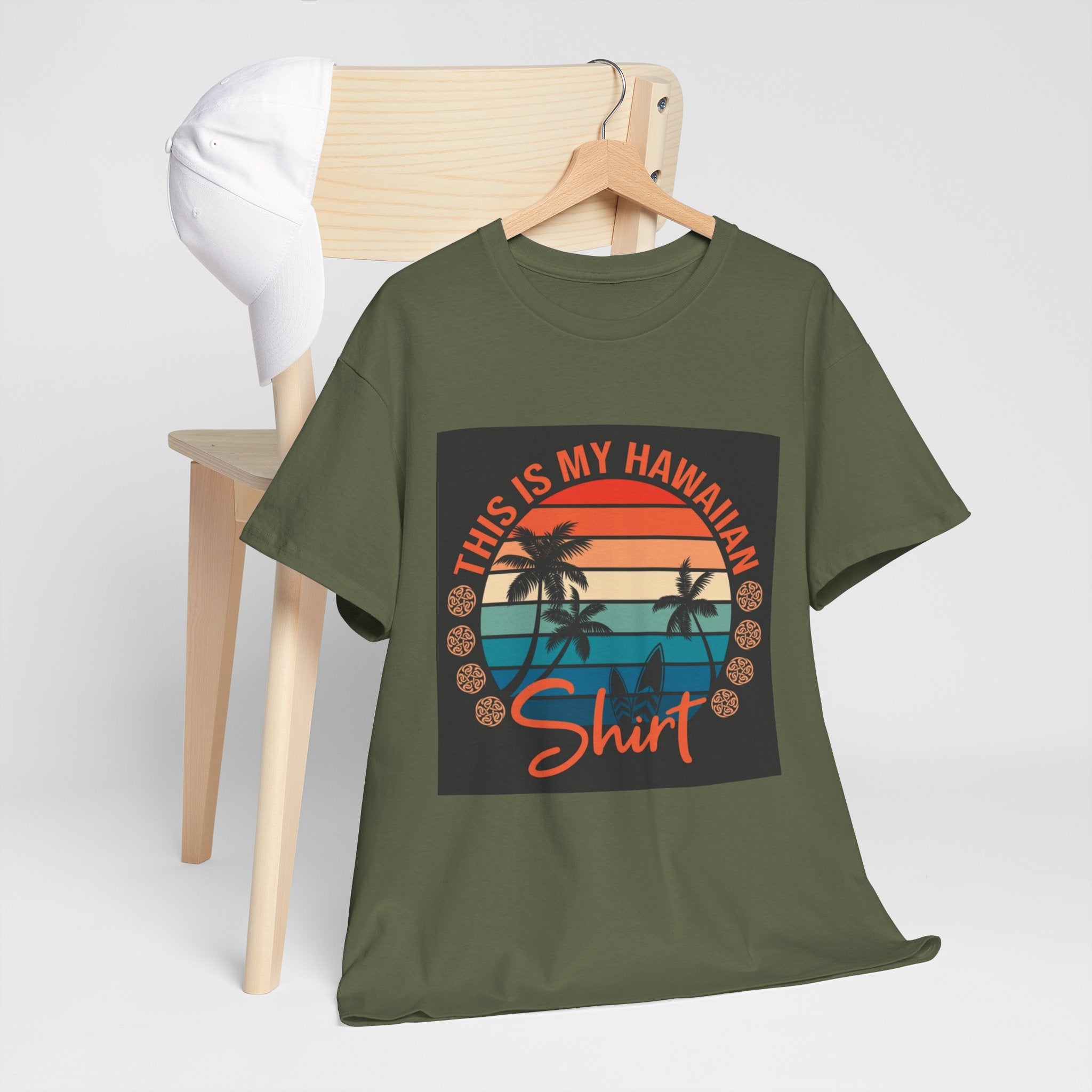 This Is My Hawaiian Shirt Tee — Vintage Sunset Palm Beach T-Shirt