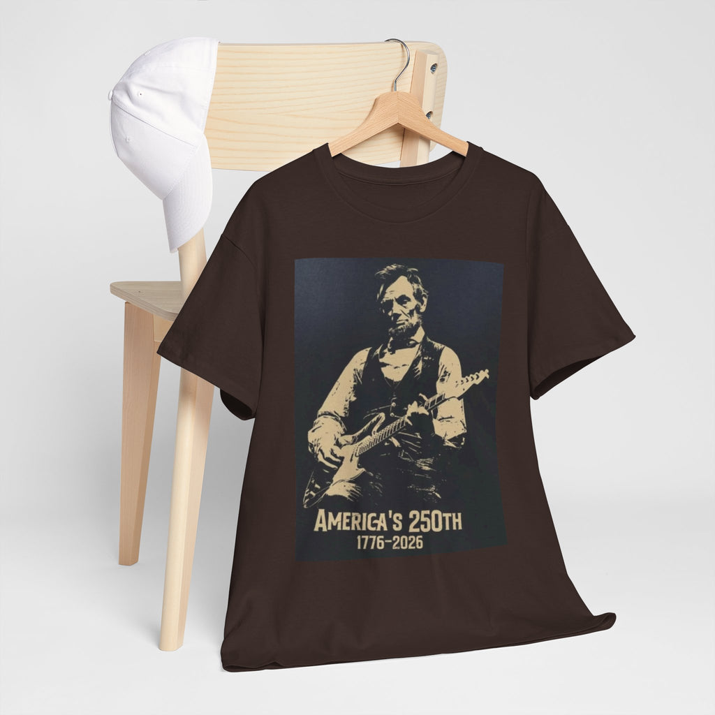 America's 250th Guitar Tee — 1776–2026 Patriotic Rock T‑Shirt