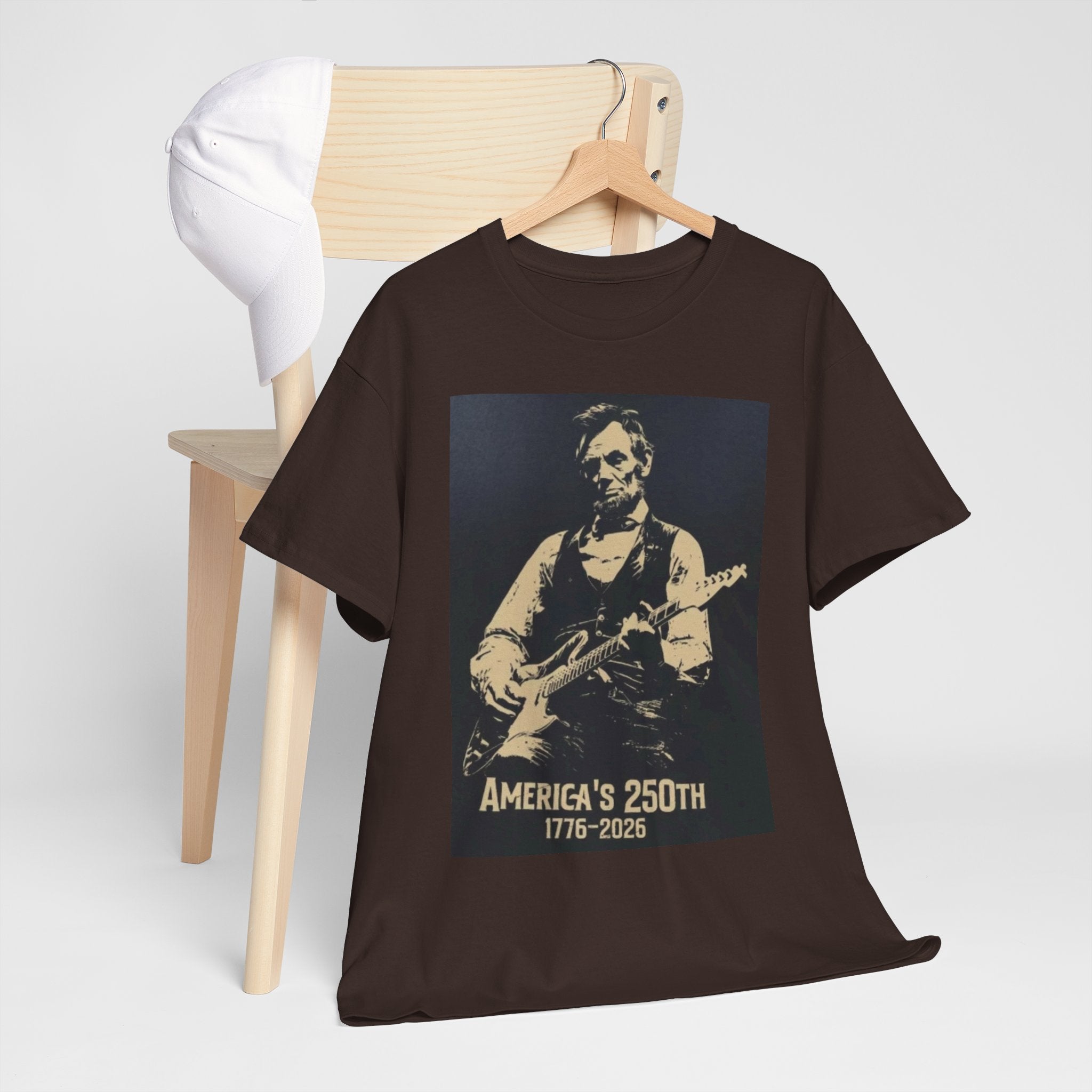 America's 250th Guitar Tee — 1776–2026 Patriotic Rock T‑Shirt