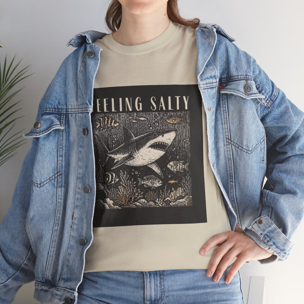 Feeling Salty Shark T-Shirt – Vintage Ocean Graphic Tee