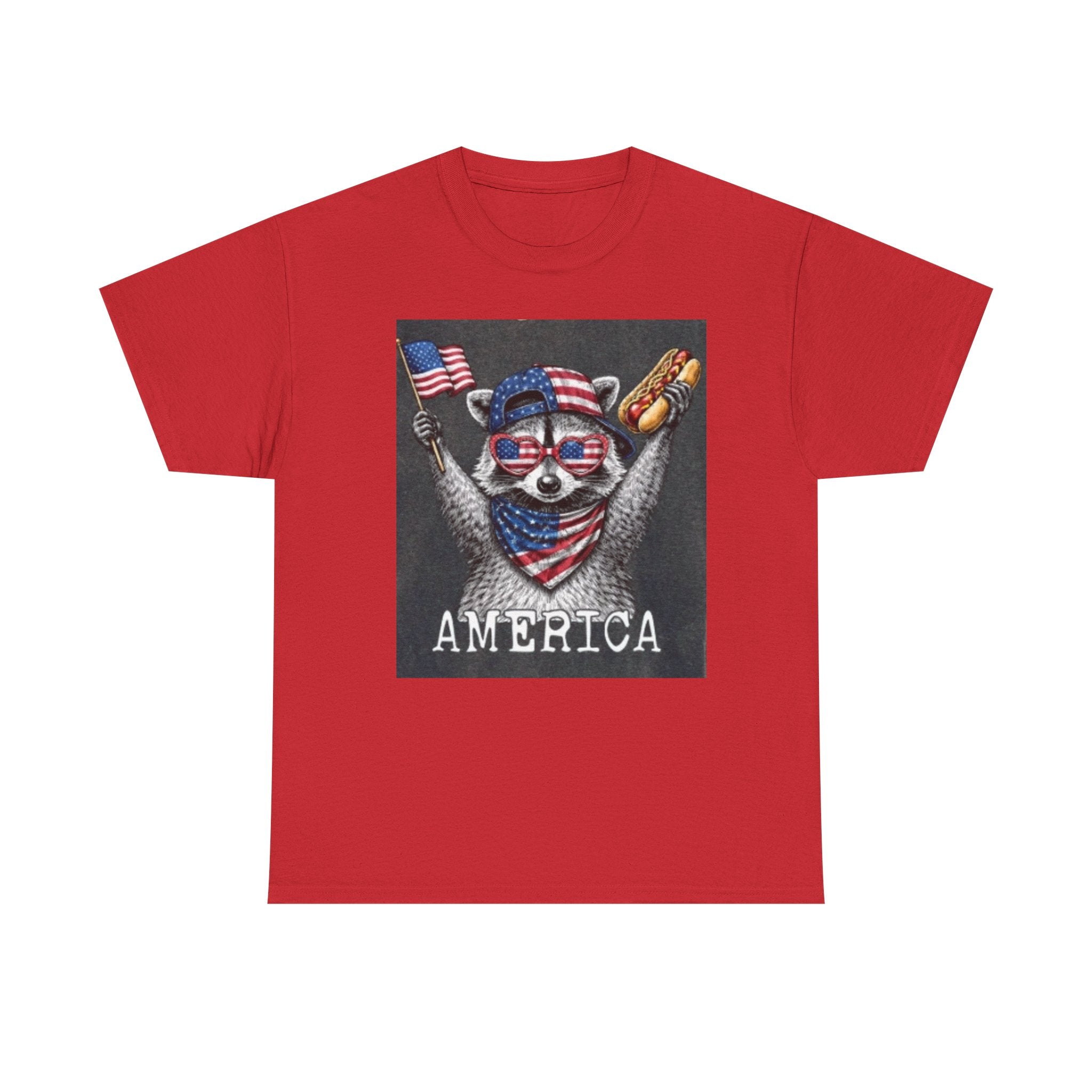 Patriotic Raccoon 'America' T-Shirt