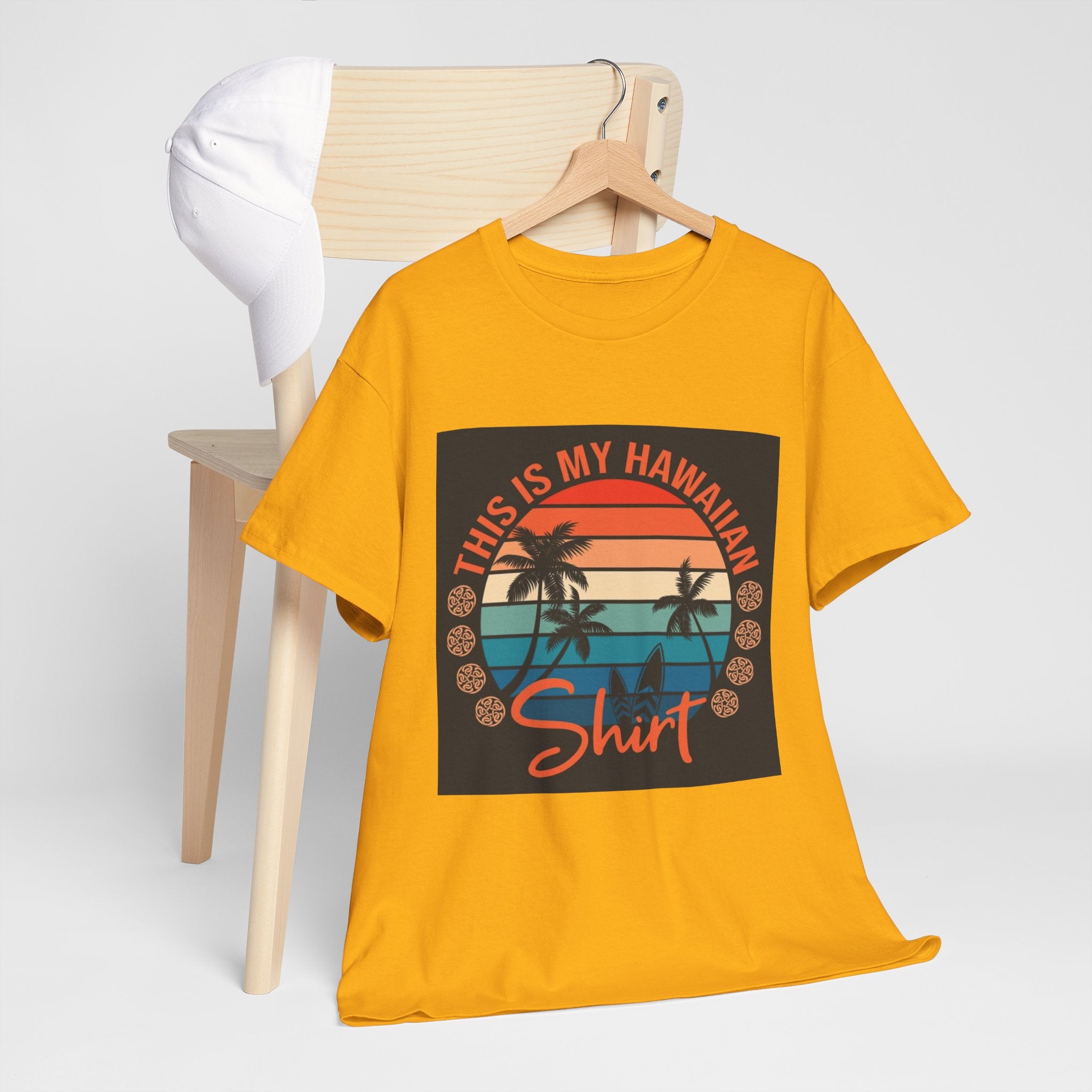 This Is My Hawaiian Shirt Tee — Vintage Sunset Palm Beach T-Shirt